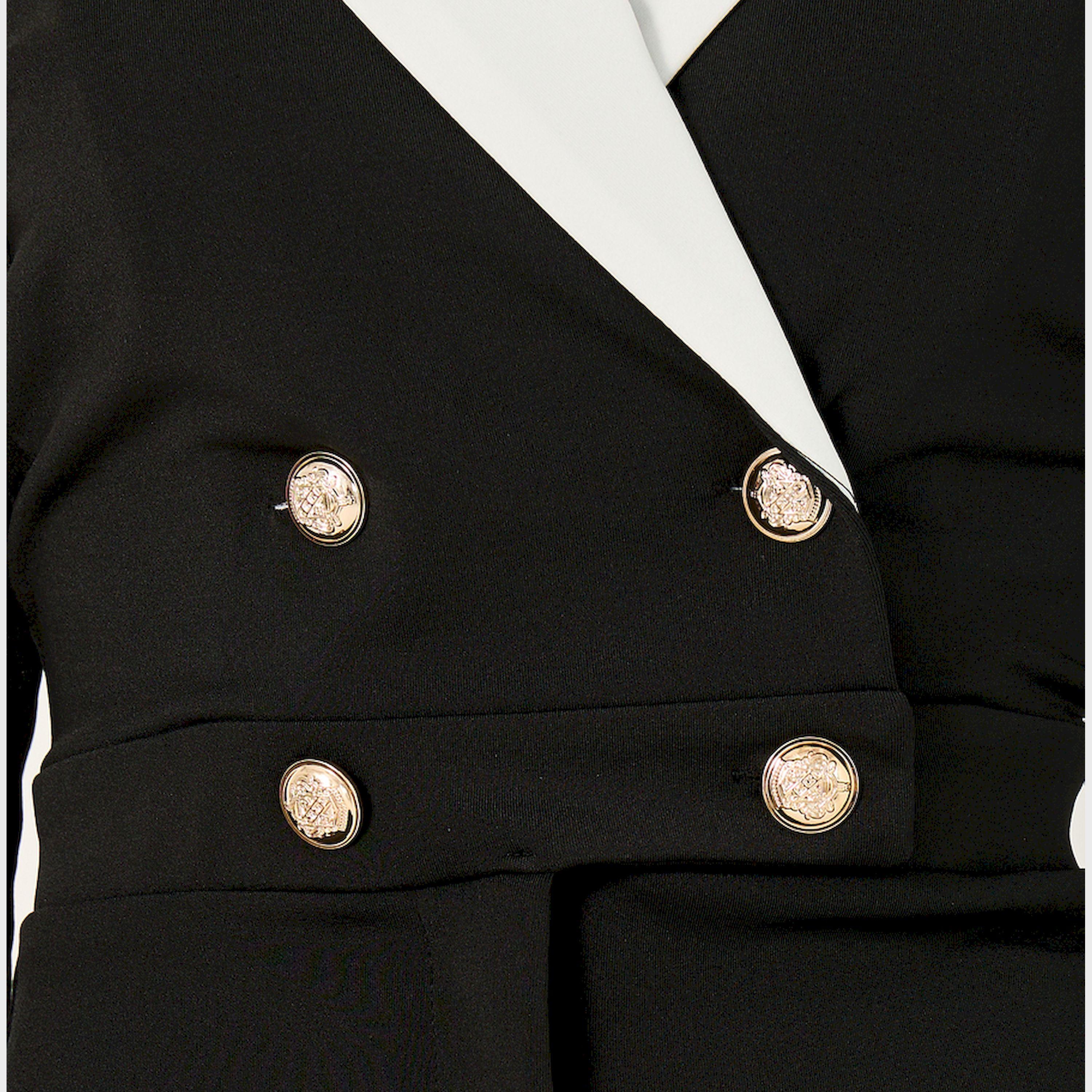 Styli Contrast Trim Double-Breasted Straight Leg Jumpsuit-women-clothing-jumpsuits-image-3