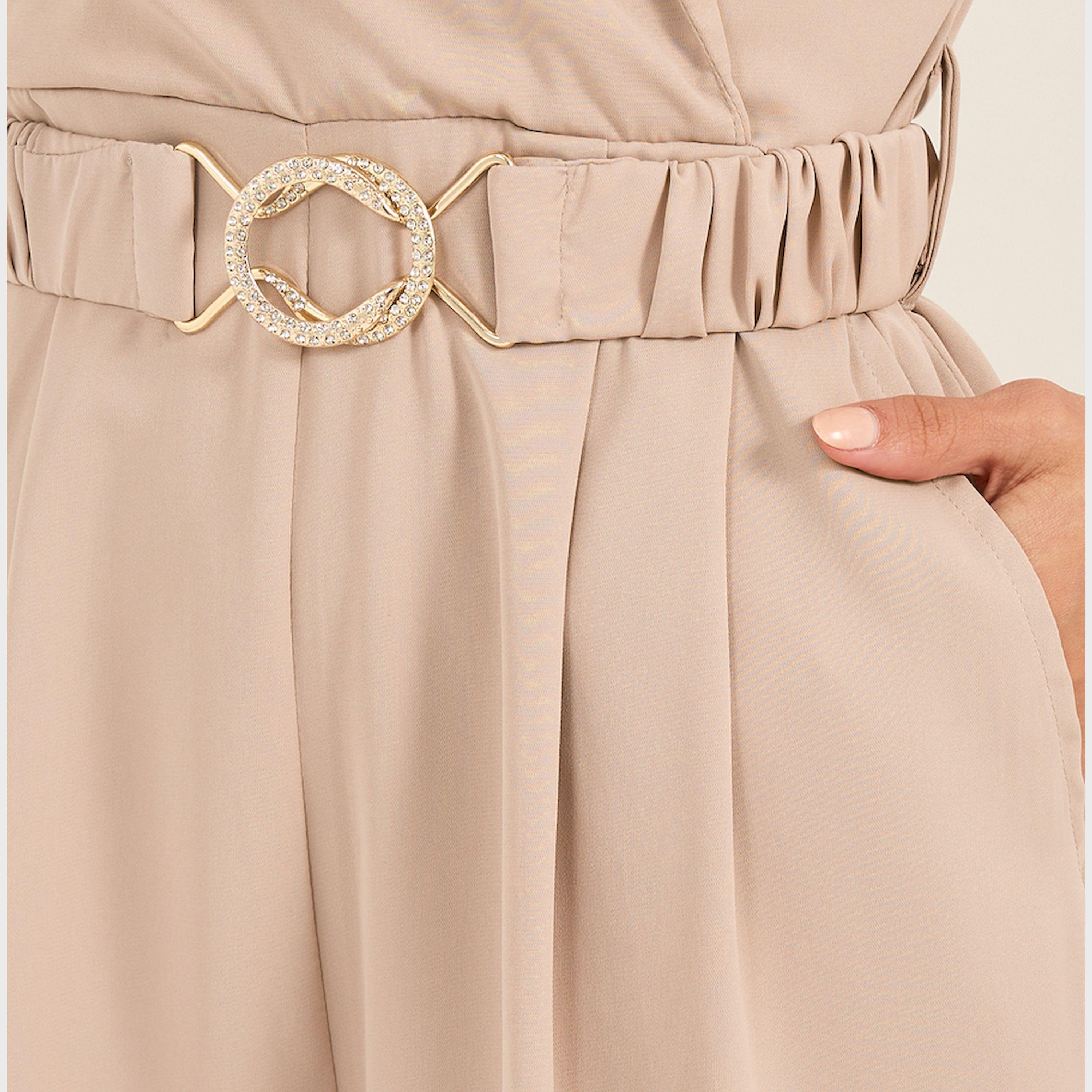 Styli Lapel Collar Straight Leg Jumpsuit With Elasticated Belt-women-clothing-jumpsuits-image-5