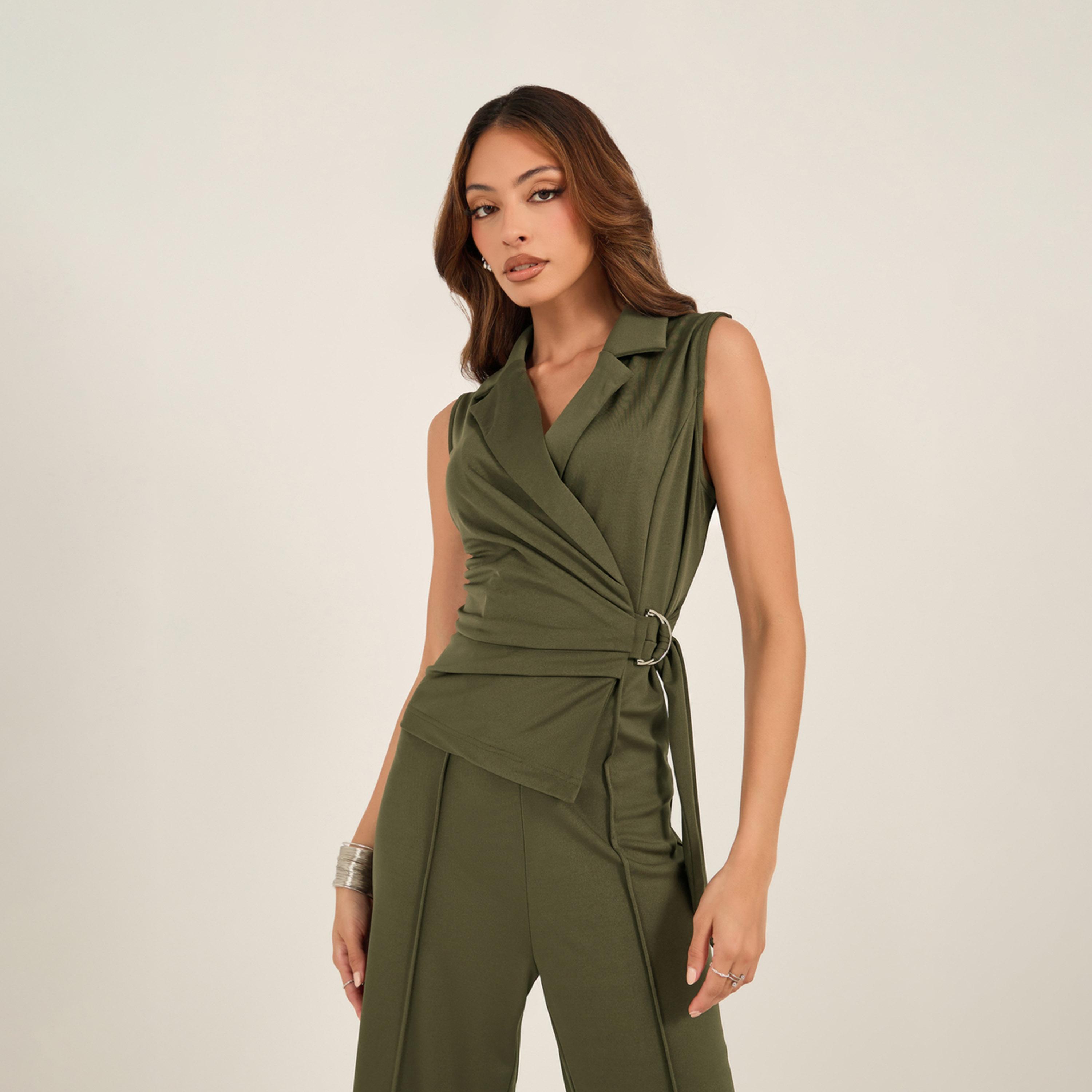 Styli Notch Label Collar Sleeveless Wrap Jumpsuit-women-clothing-jumpsuits-image-2