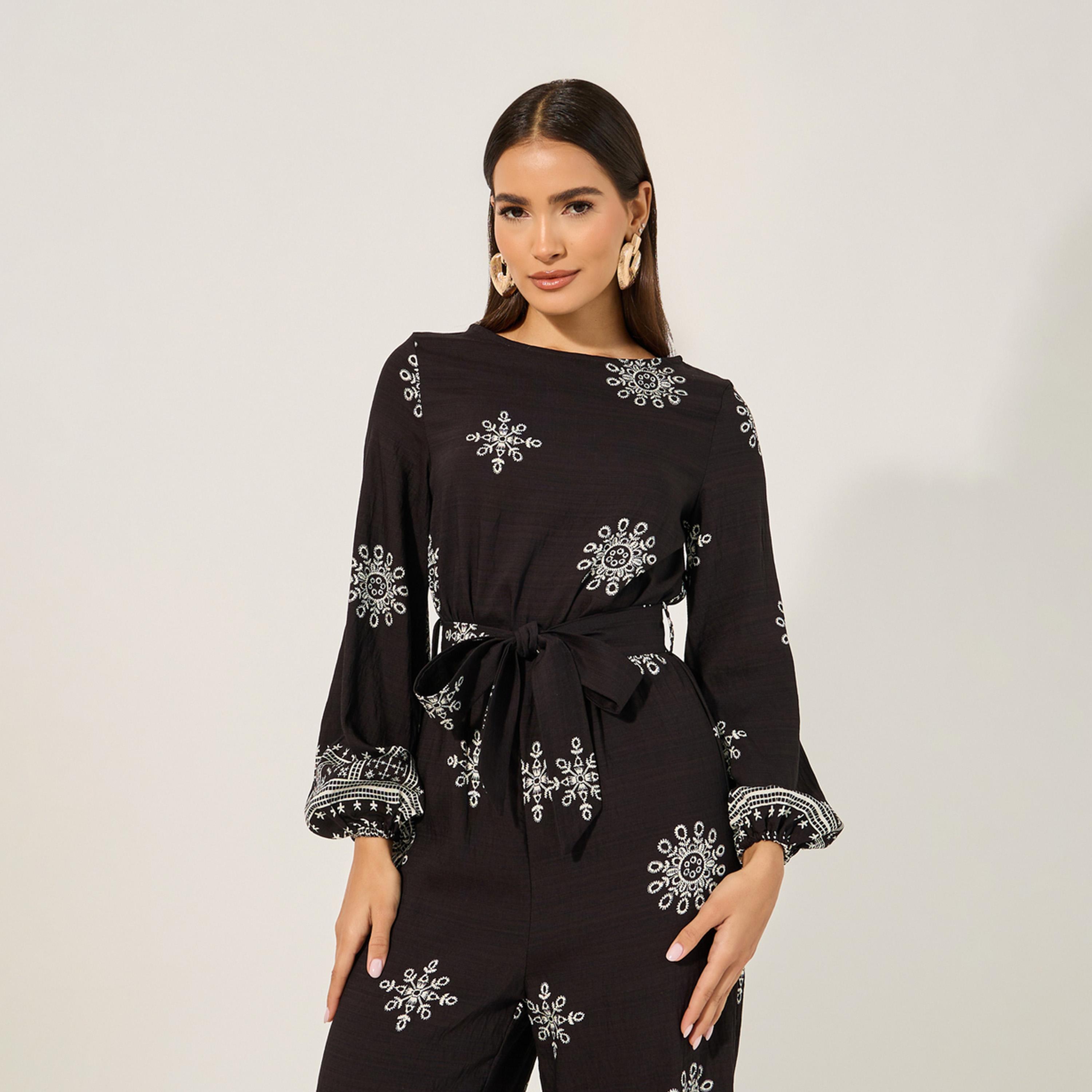 Styli All Over Printed Printed Jumpsuit In Straight Legged Fit-women-clothing-jumpsuits-image-2