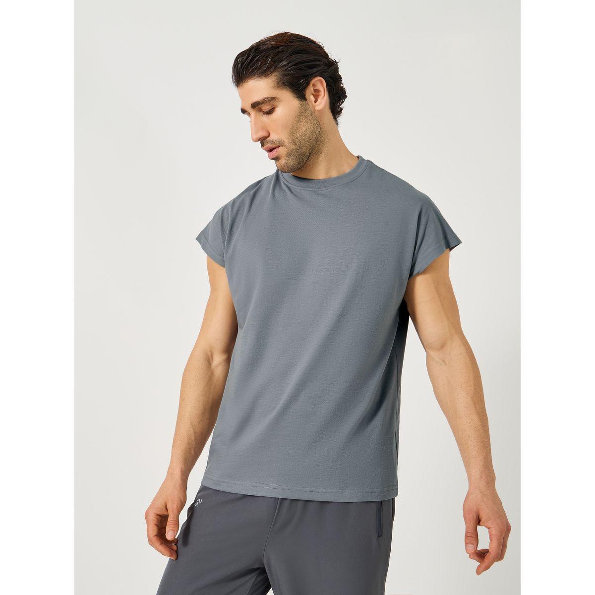 تيشيرت رياضي للتدريب فضفاض بطبعة كتابة-men-clothing-sportswearandactivewear-tshirtsandpolos-image-2