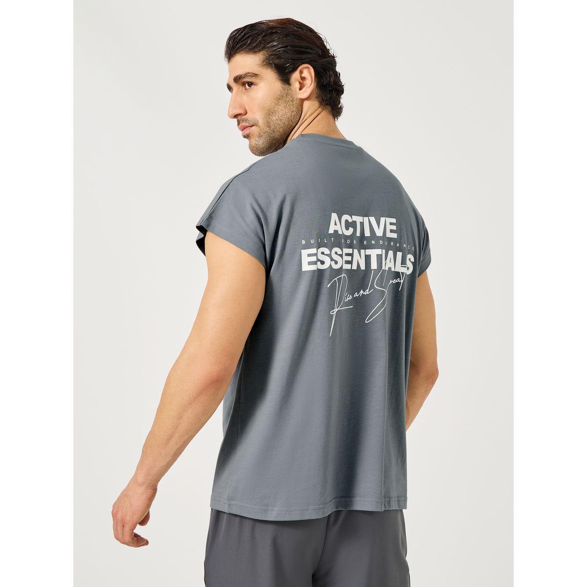 Styli Slogan Print Oversized Training T-Shirt-men-clothing-sportswearandactivewear-tshirtsandpolos-image-5