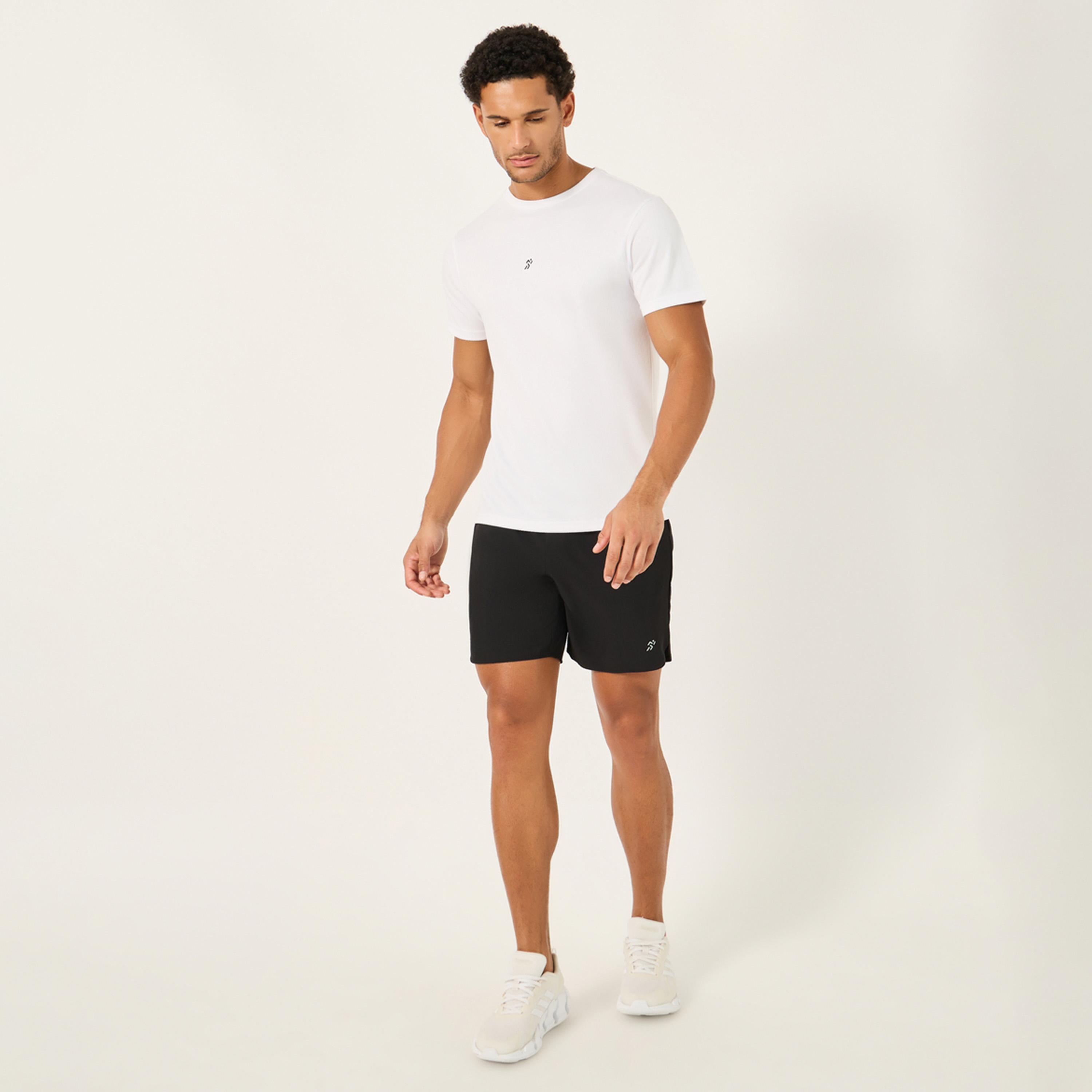 Styli Textured Logo Print Back Striped Detail T-Shirt-men-clothing-sportswearandactivewear-tshirtsandpolos-image-2