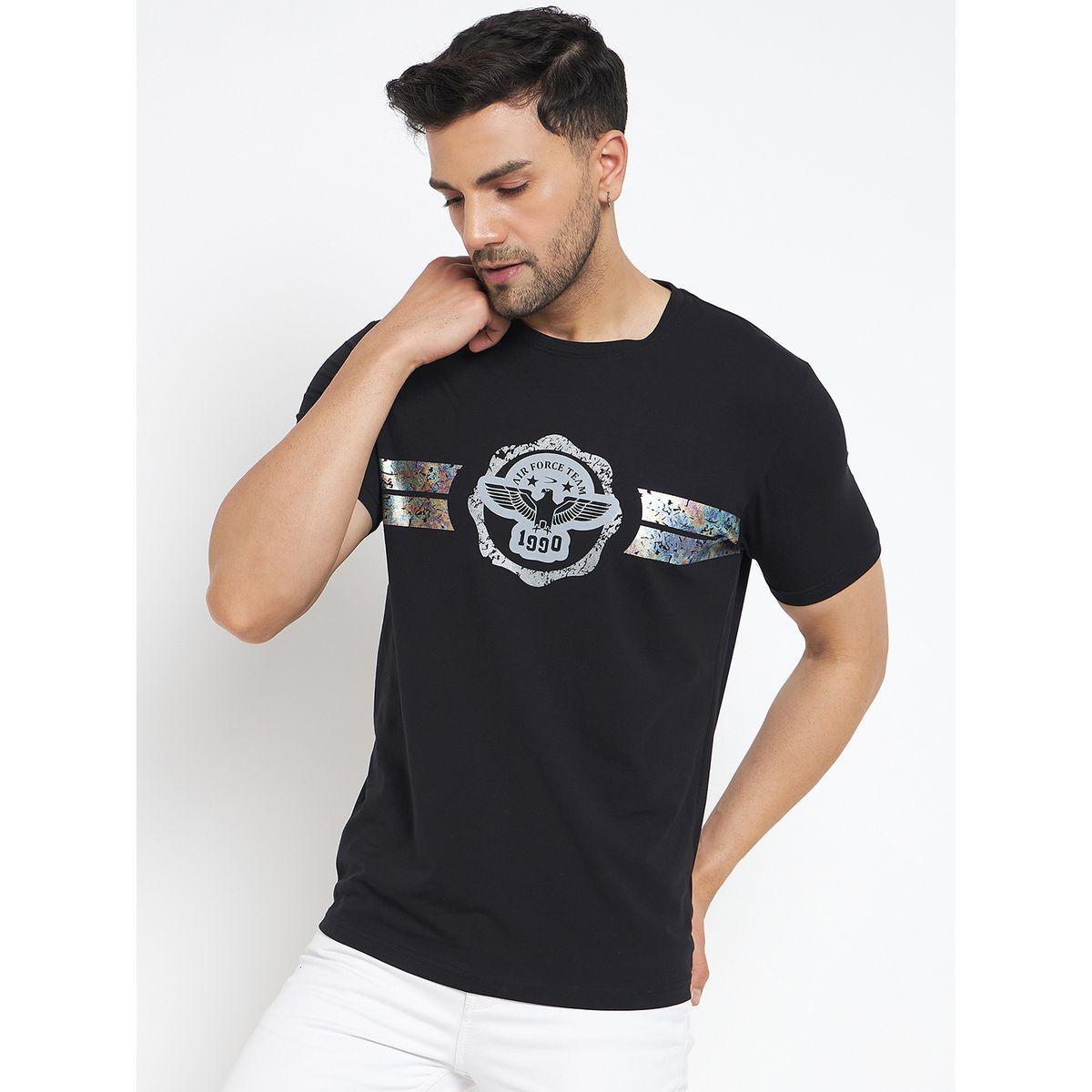 Duke X Styli  Round Neck Foil Print T-Shirt-men-clothing-tshirtsandpolos-tshirts-image-1