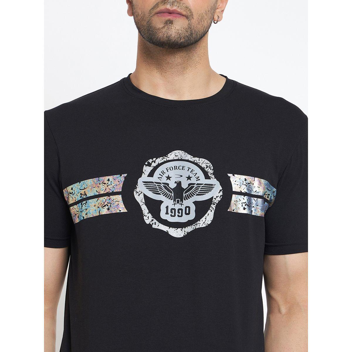 Duke X Styli  Round Neck Foil Print T-Shirt-men-clothing-tshirtsandpolos-tshirts-image-2