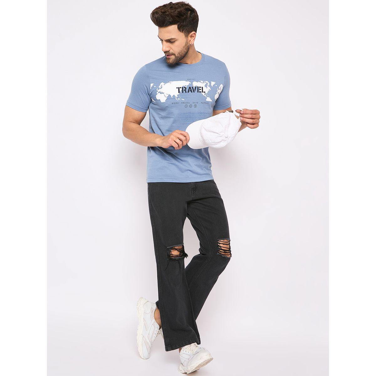 تيشيرت مطبع بياقة دائرية ديوك × ستايلي-men-clothing-tshirtsandpolos-tshirts-image-4
