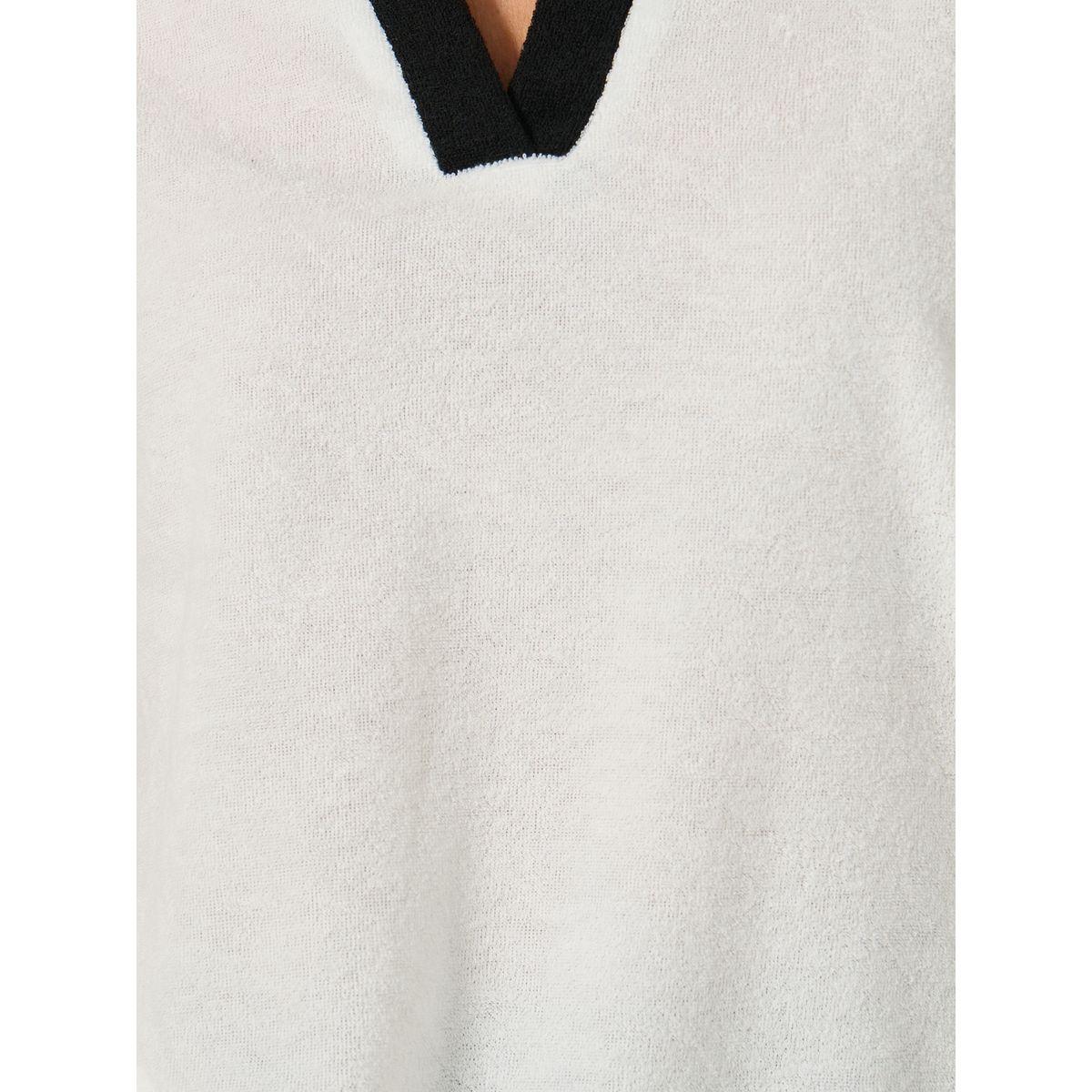 تيشيرت بولو بقصة بوكسي وأكمام قصيرة-women-clothing-tshirts-image-5