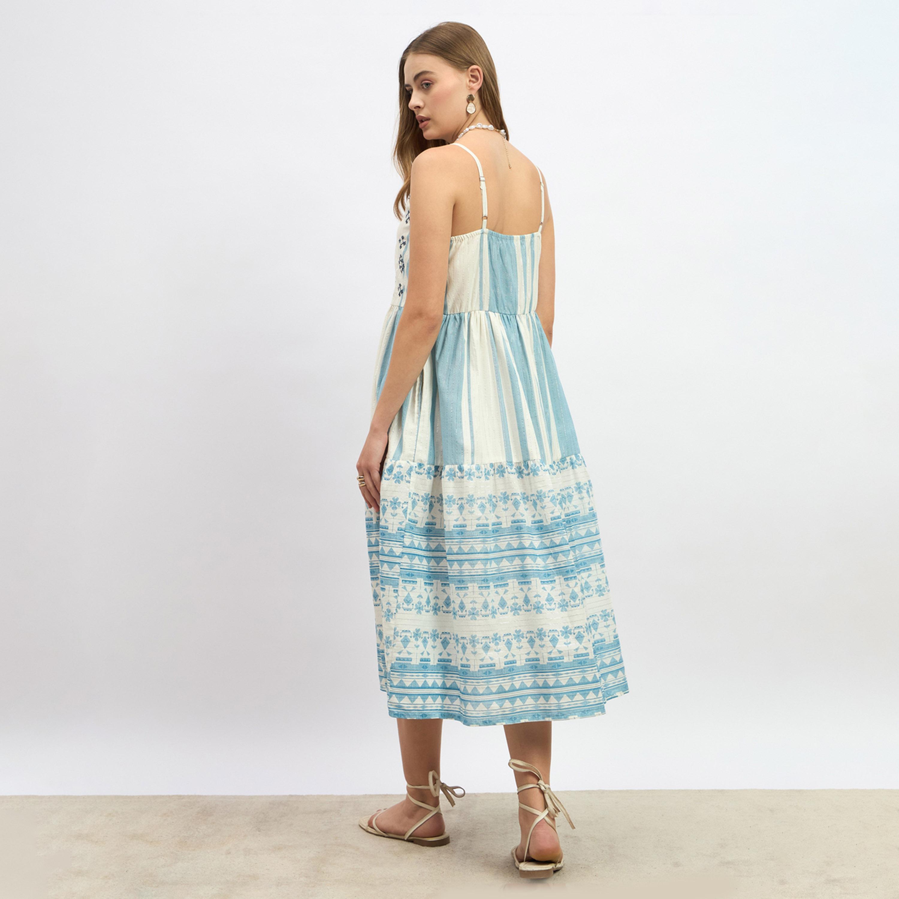 Styli Striped Strappy A-Line Midi Dress-women-clothing-dresses-image-5