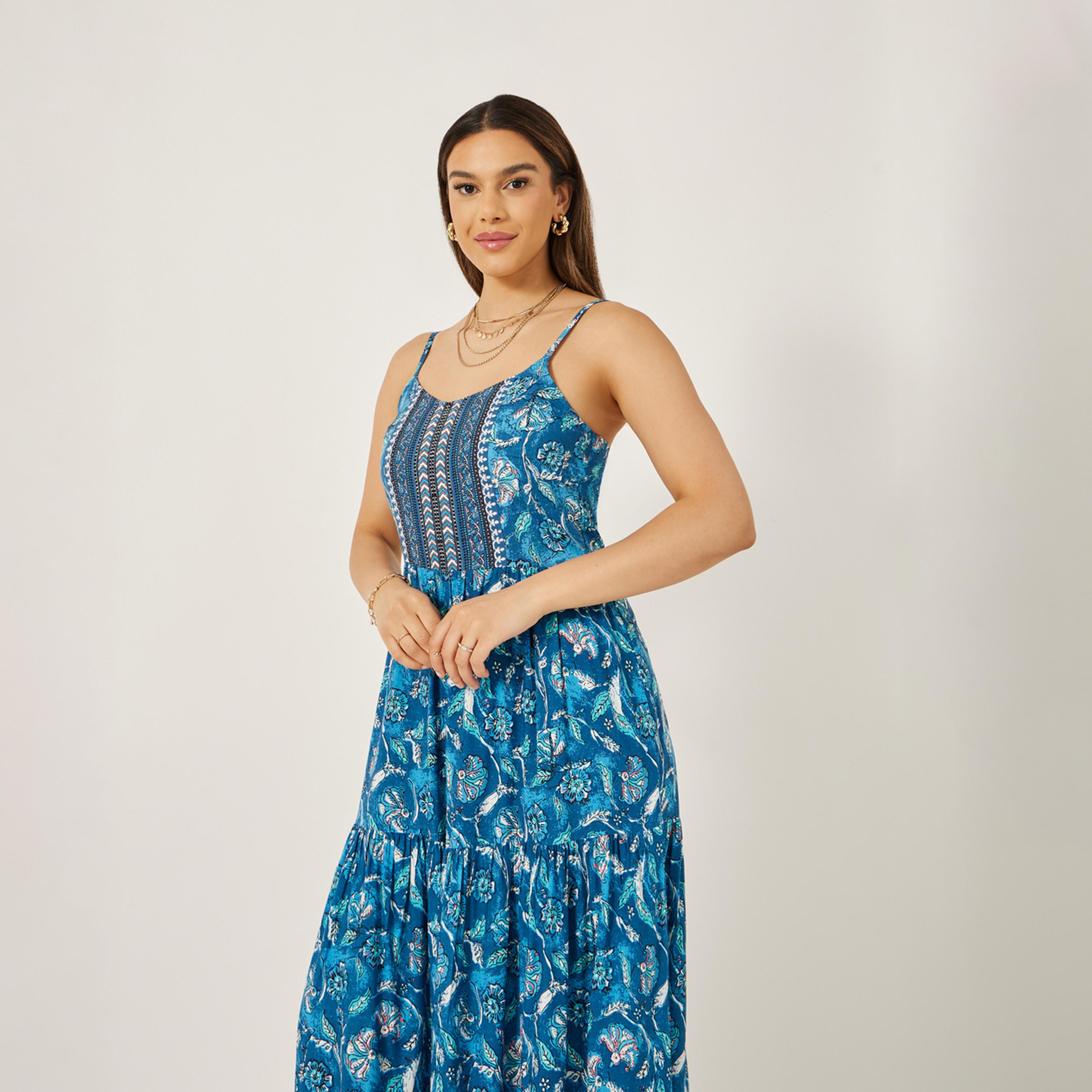 Styli Bohemian Strappy A-Line Maxi Dress-women-clothing-dresses-image-3