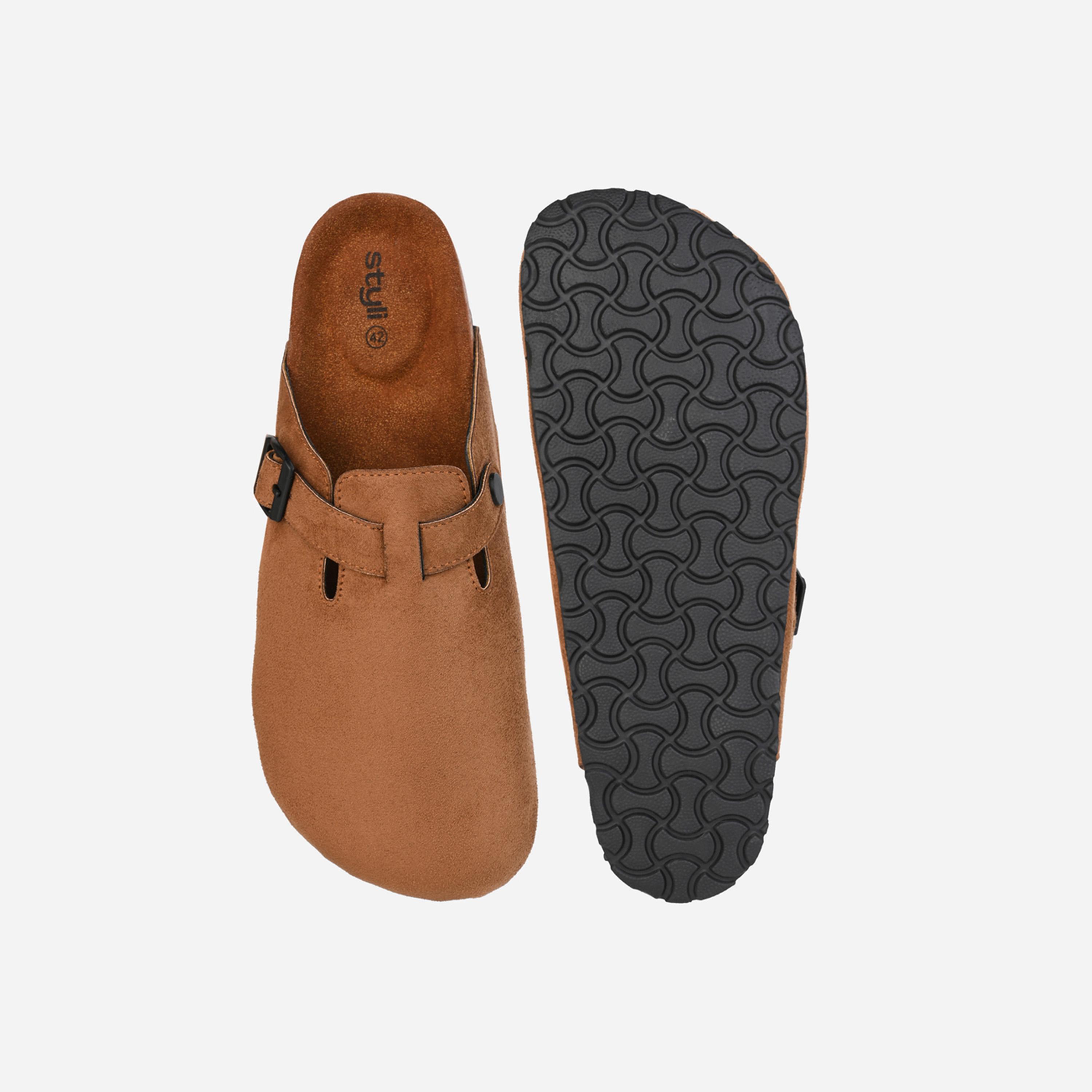ستايلي - شبشب من جلد سويد مخملي مع تفاصيل مشبك-men-shoes-loafersandmoccasins-image-6