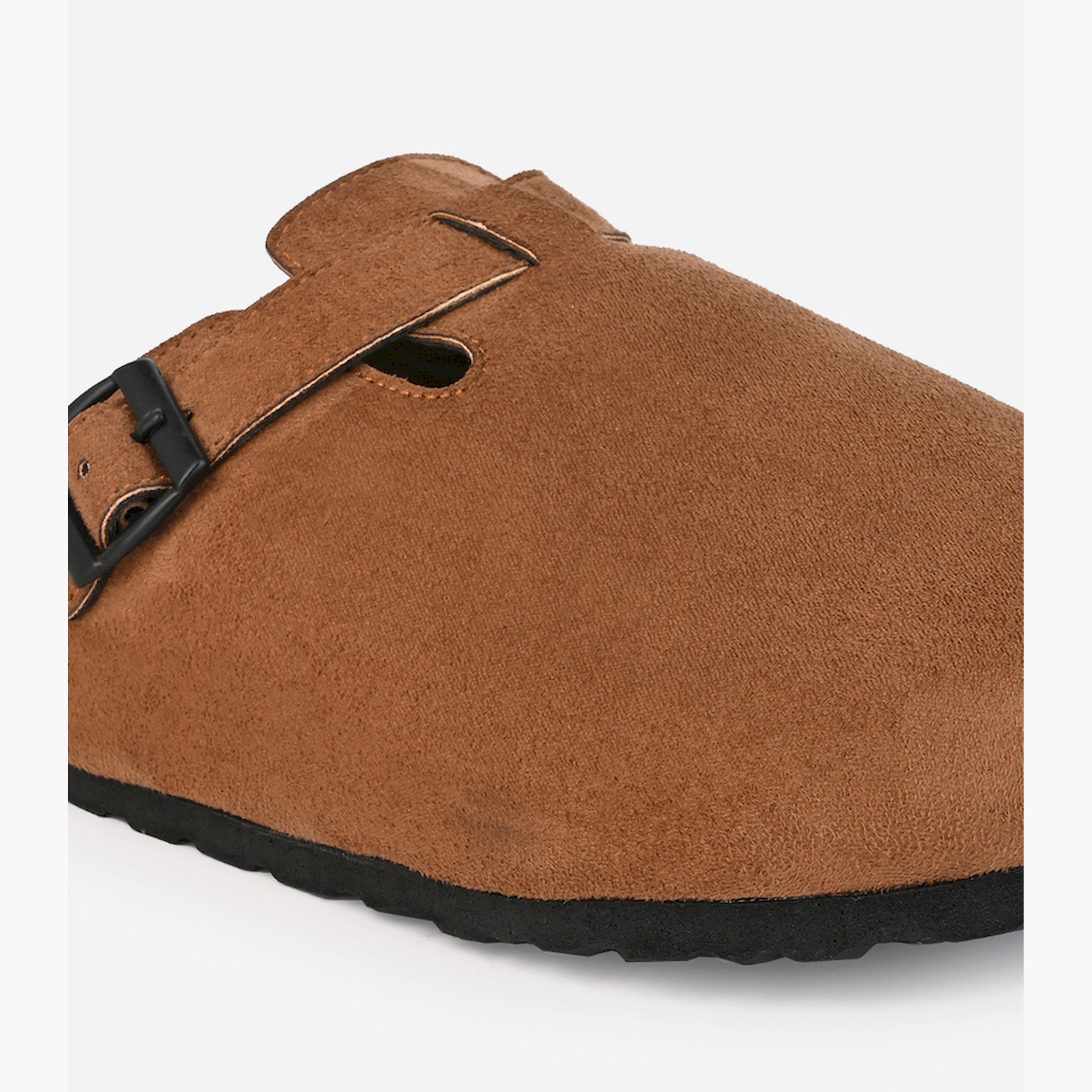 Styli Suede Clogs With Buckle Detail-men-shoes-loafersandmoccasins-image-7