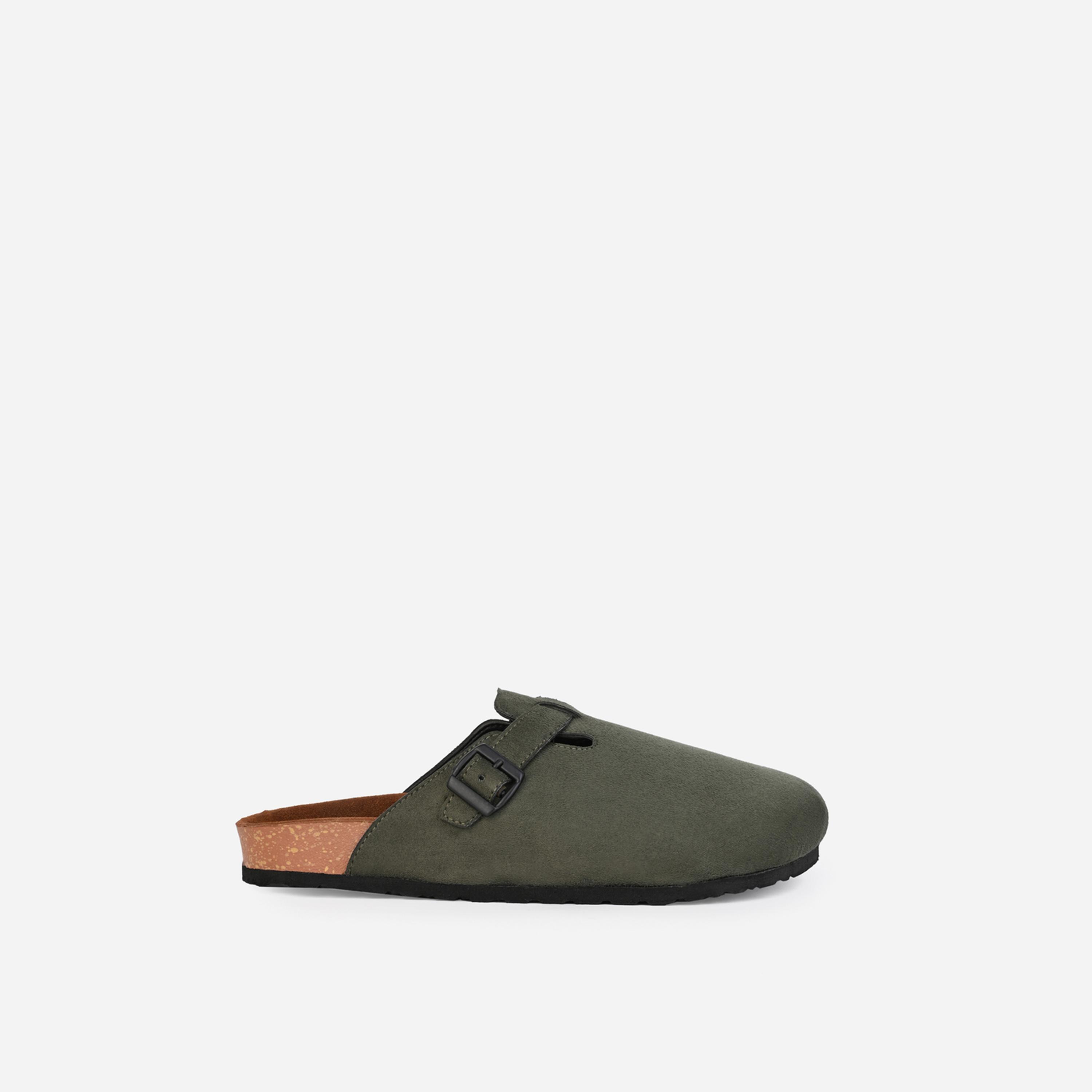 Styli Suede Clogs With Buckle Detail-men-shoes-loafersandmoccasins-image-3