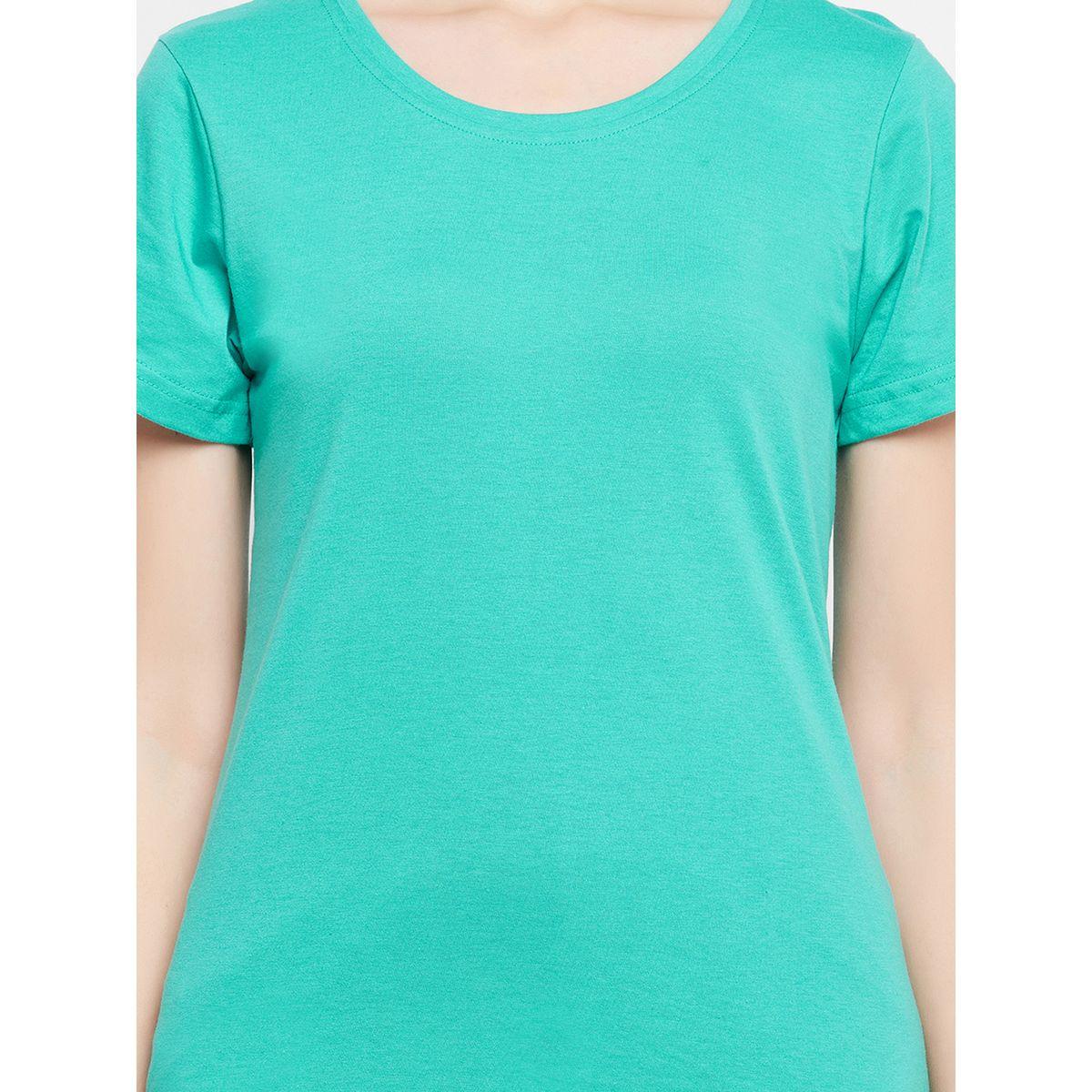 Clovia X Styli  Regular Fit Basic Cotton T-Shirt-women-clothing-tshirts-image-7