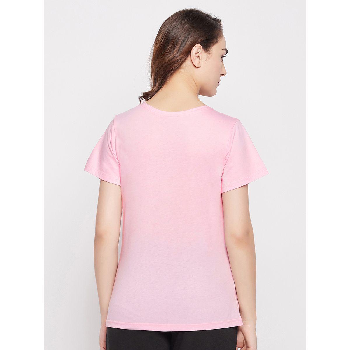 Clovia X Styli  Regular Fit Basic Cotton T-Shirt-women-clothing-tshirts-image-5