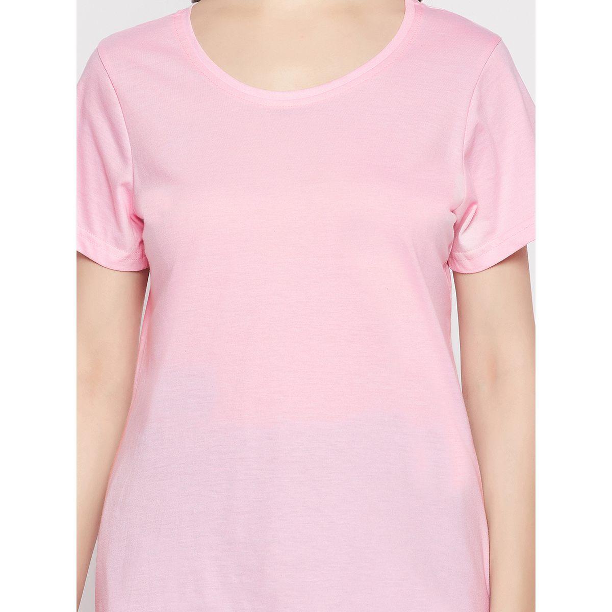 Clovia X Styli  Regular Fit Basic Cotton T-Shirt-women-clothing-tshirts-image-6
