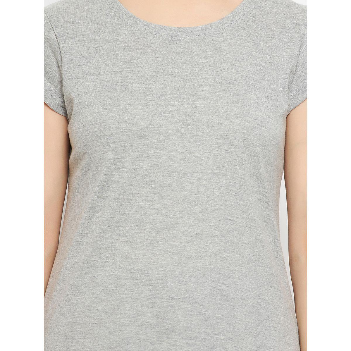 تيشيرت قطن بقصة عادية كلوفيا × ستايلي-women-clothing-tshirts-image-7