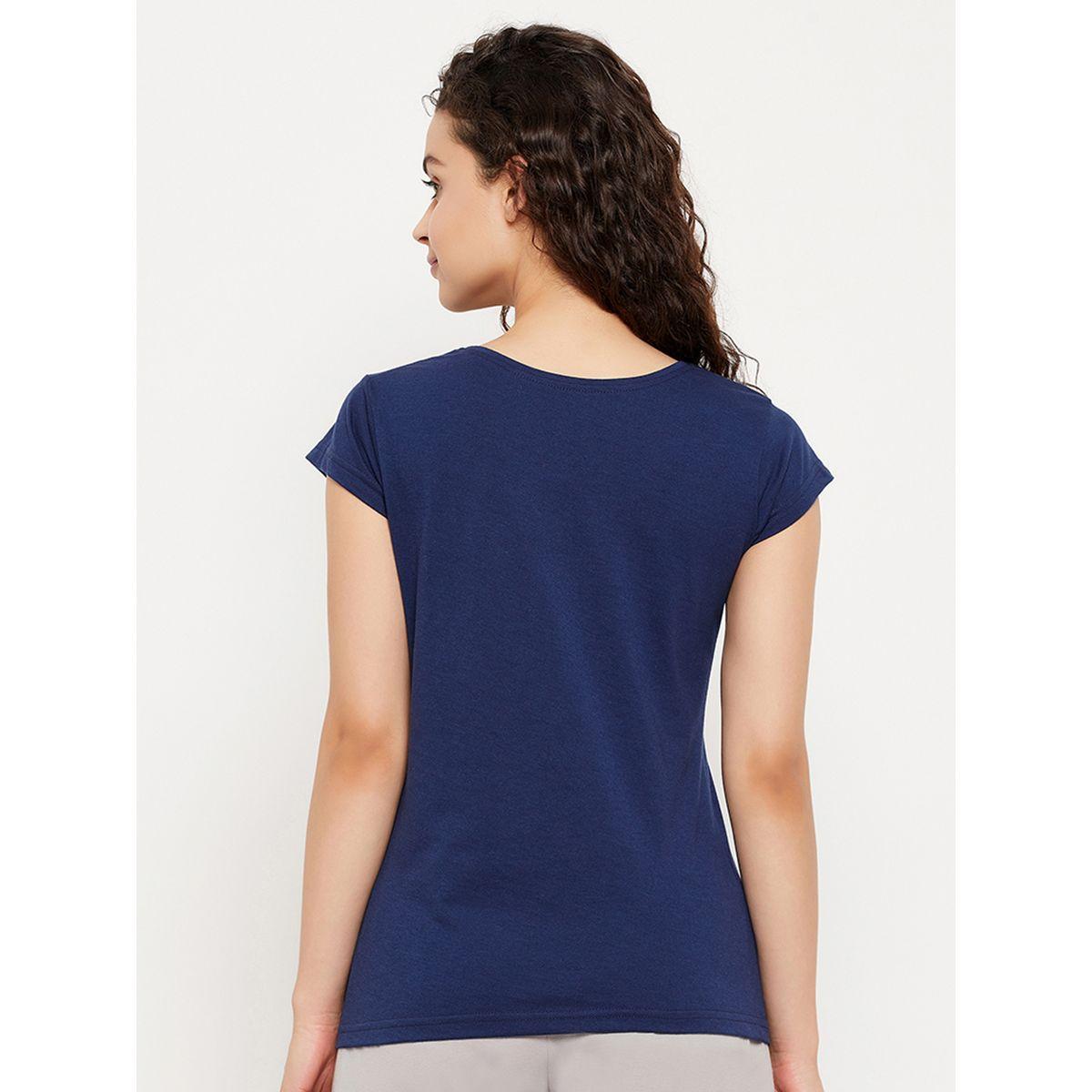 Clovia X Styli  Regular Fit Basic Cotton T-Shirt-women-clothing-tshirts-image-6