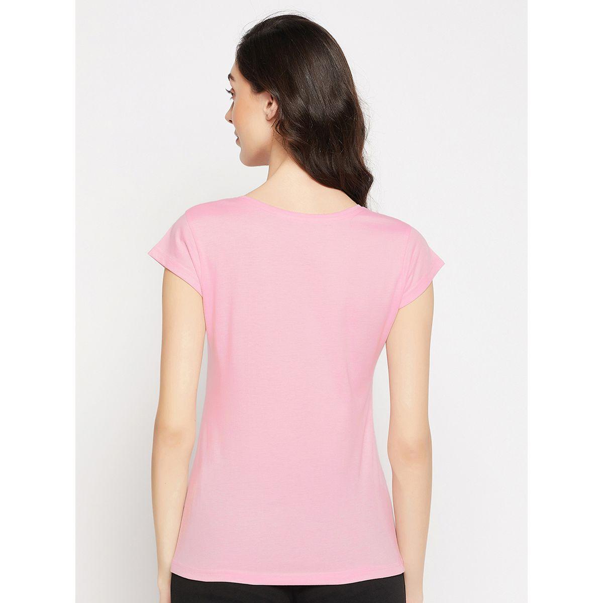 تيشيرت قطن بقصة عادية كلوفيا × ستايلي-women-clothing-tshirts-image-5