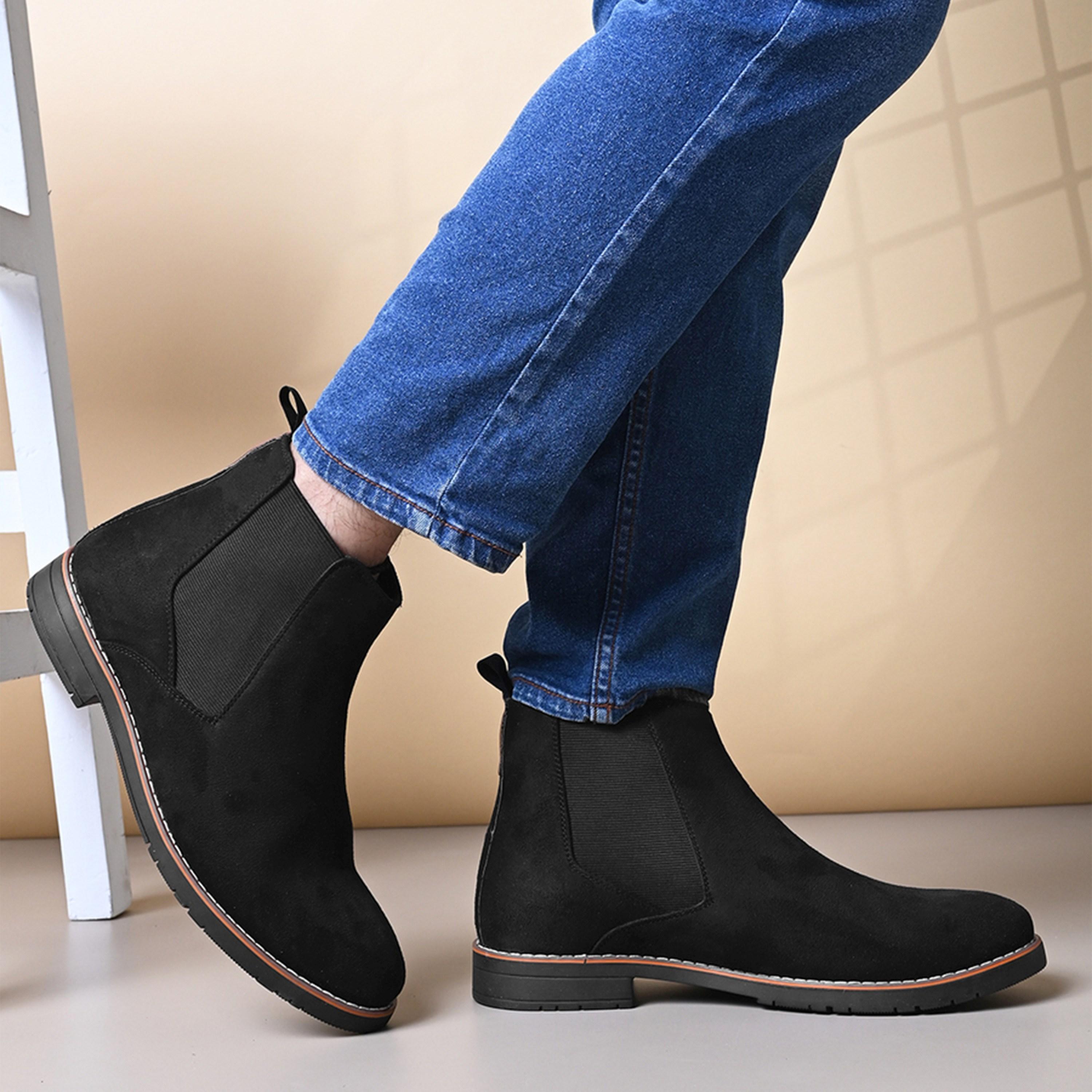 Styli Suede Chelsea Ankle Boots-men-shoes-boots-image-1