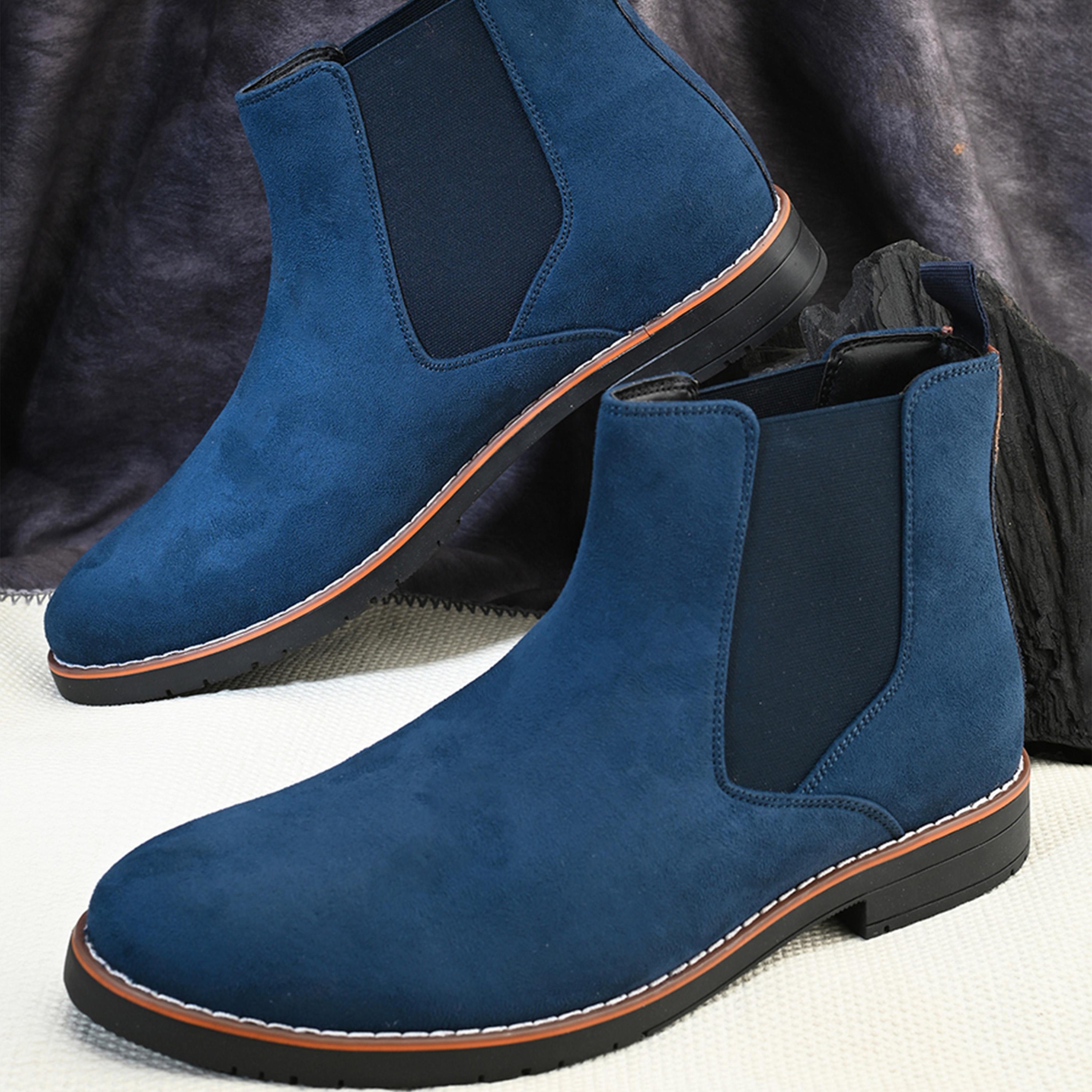 ستايلي - حذاء تشيلسي من جلد السويد المخملي-men-shoes-boots-image-2