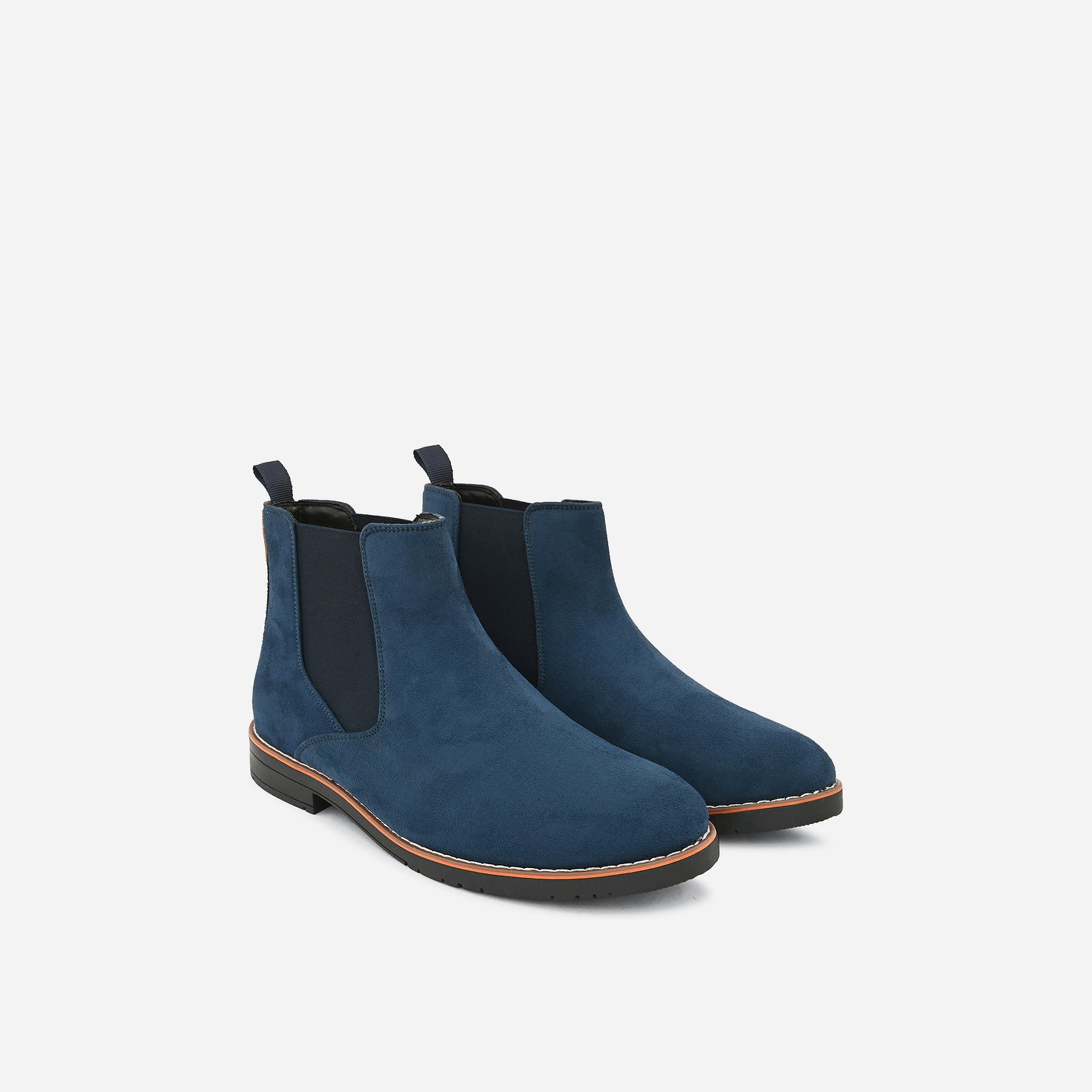 ستايلي - حذاء تشيلسي من جلد السويد المخملي-men-shoes-boots-image-4