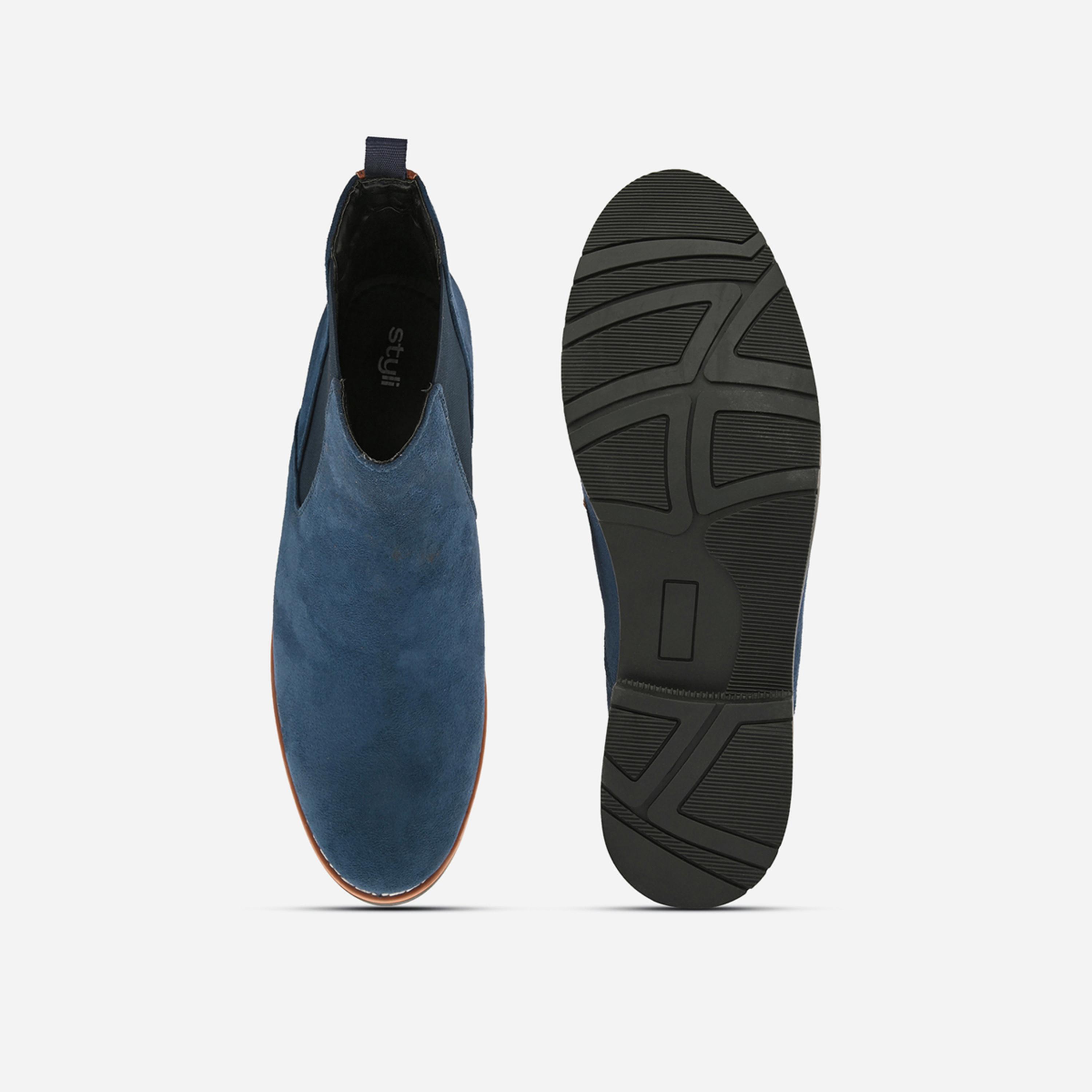 Styli Suede Chelsea Ankle Boots-men-shoes-boots-image-5