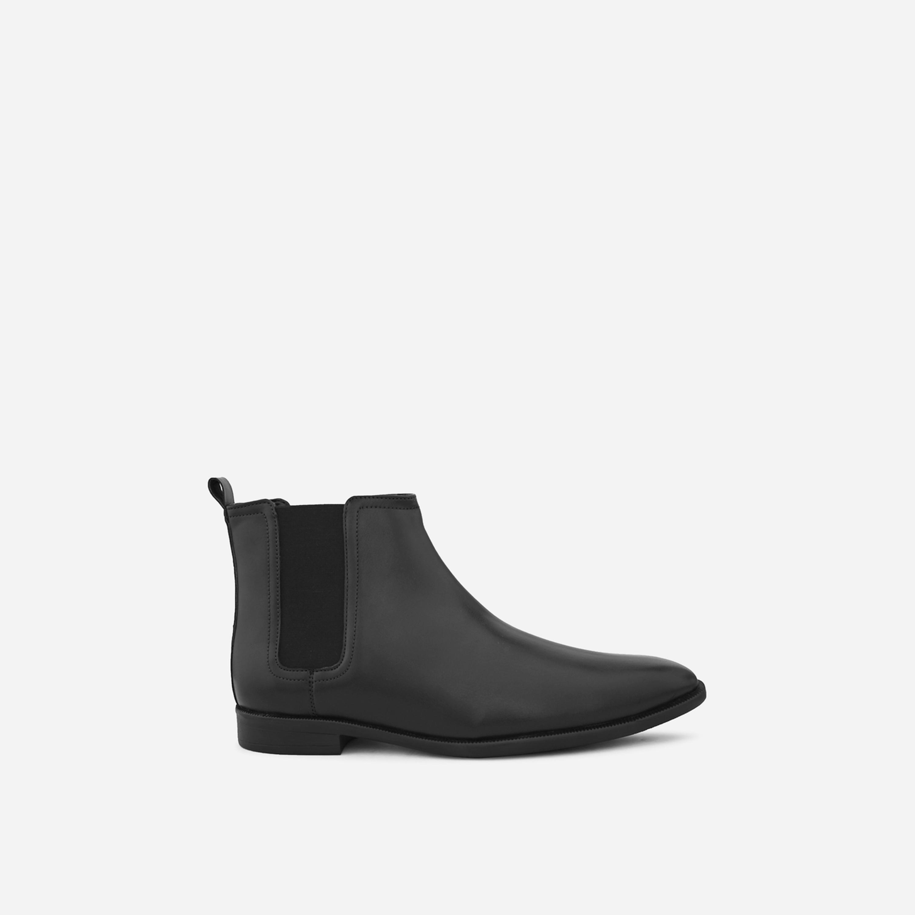Styli Pointed Toe Leather Ankle Boots-men-shoes-boots-image-4