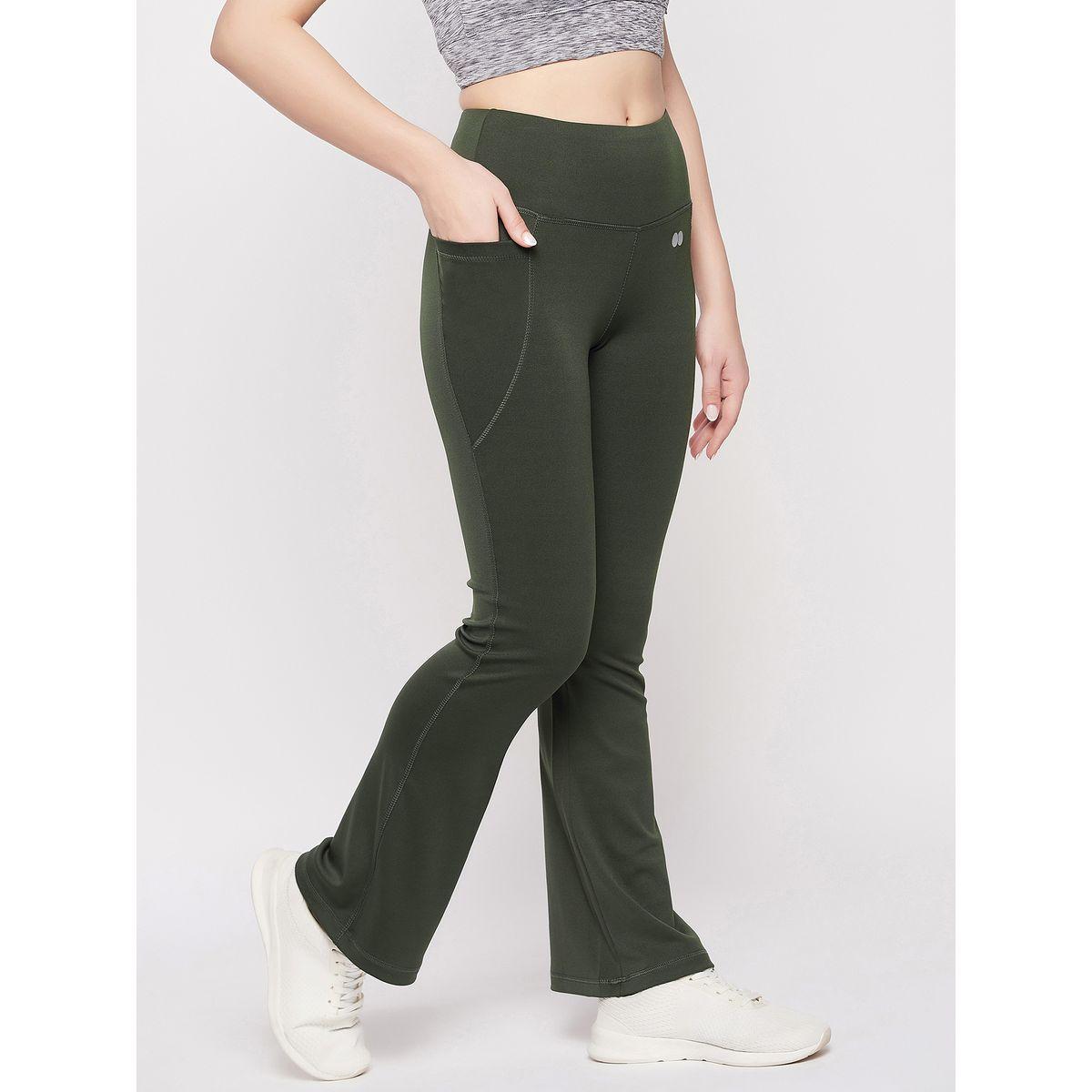 بنطال يوجا بقصة مريحة وخصر عالي كلوفيا × ستايلي-women-clothing-sportswearandactivewear-bottoms-image-5