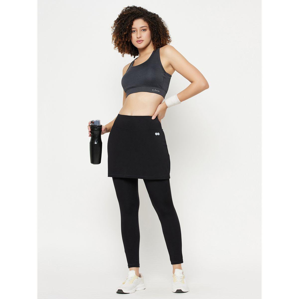 Clovia X Styli  High Rise Active Skirt with Attached Tights-women-clothing-sportswearandactivewear-bottoms-image-1