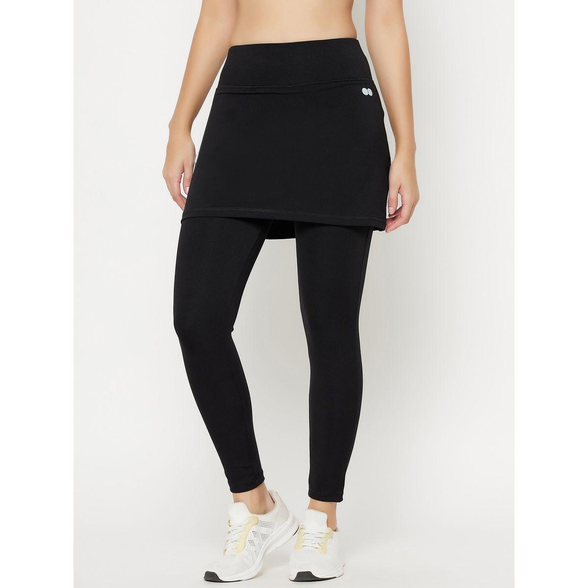 تنورة رياضية بخصر عالي مع بنطال ضيق كلوفيا × ستايلي-women-clothing-sportswearandactivewear-bottoms-image-2
