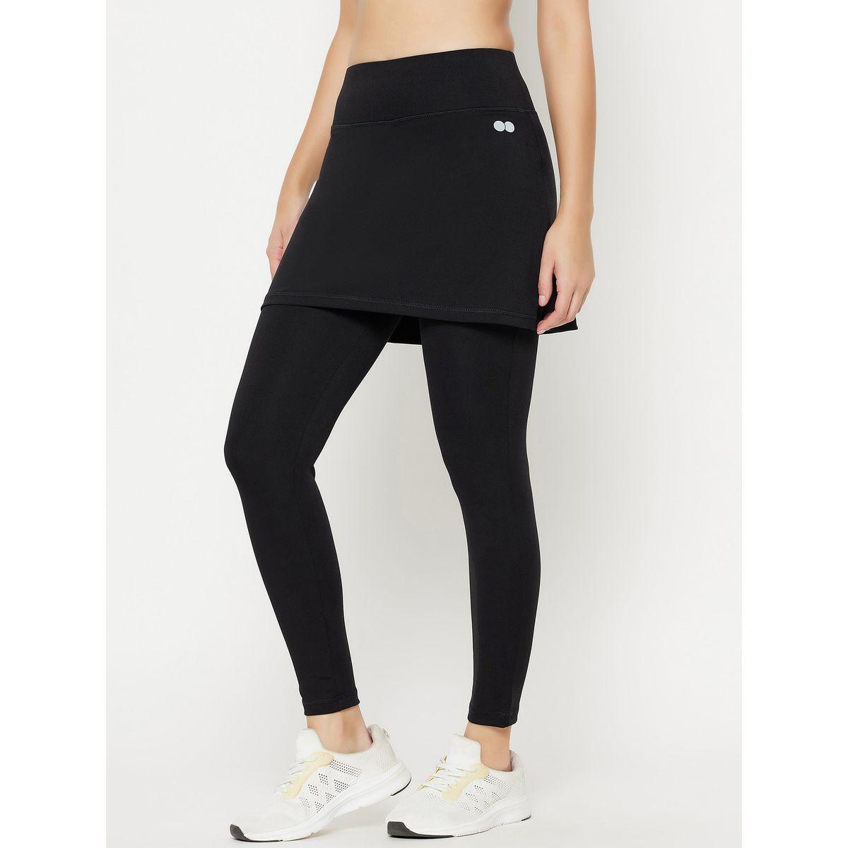 تنورة رياضية بخصر عالي مع بنطال ضيق كلوفيا × ستايلي-women-clothing-sportswearandactivewear-bottoms-image-3