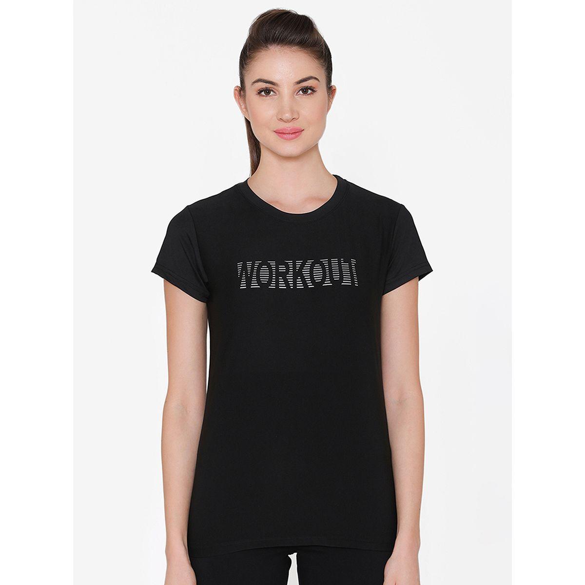 Clovia X Styli  Comfort Fit Active Text Print T-Shirt-women-clothing-sportswearandactivewear-tshirtsandvests-image-2