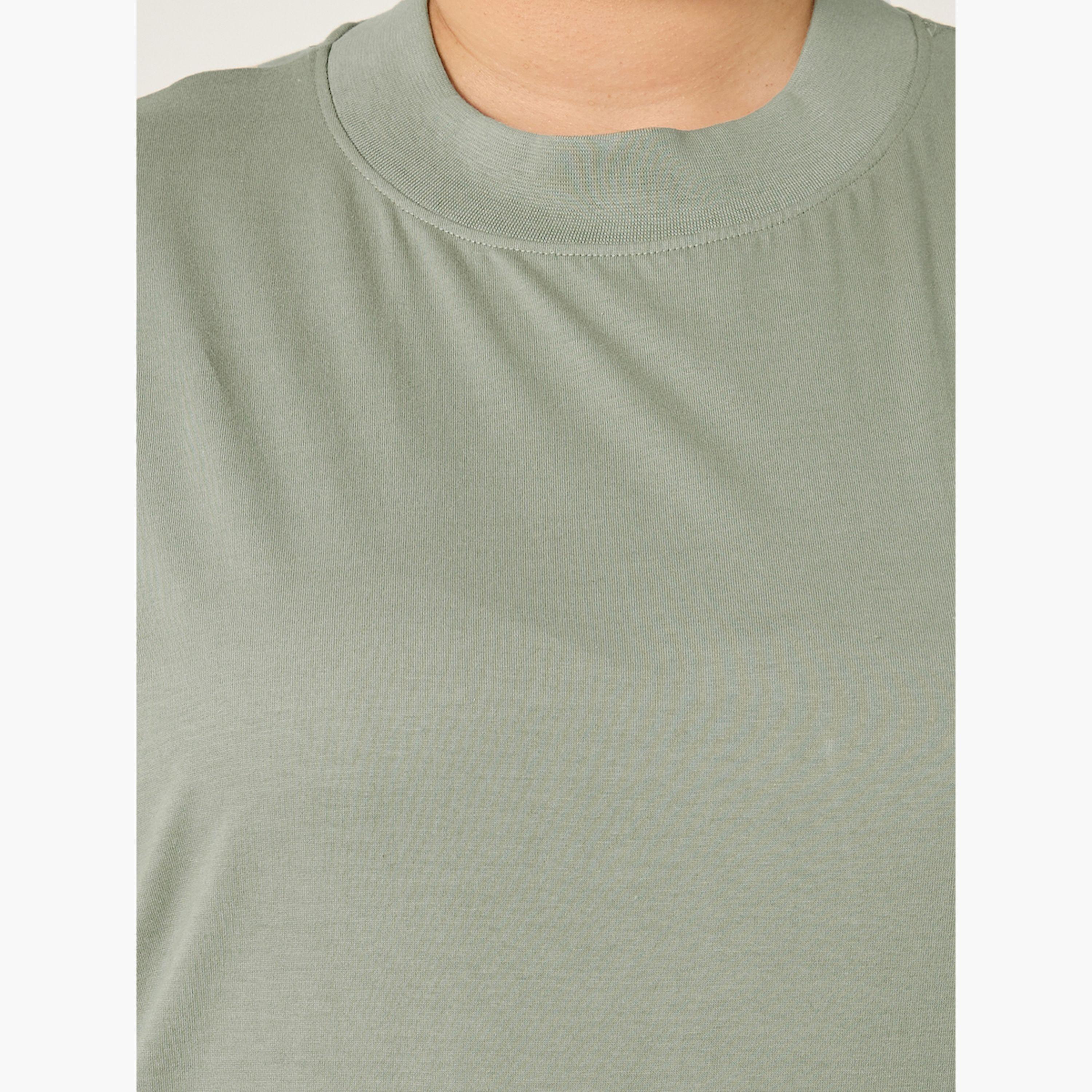 ستايلي - تي شيرت كبير الحجم برقبة دائرية وجيوب-women-clothing-nightwear-pyjamas-tops-image-4