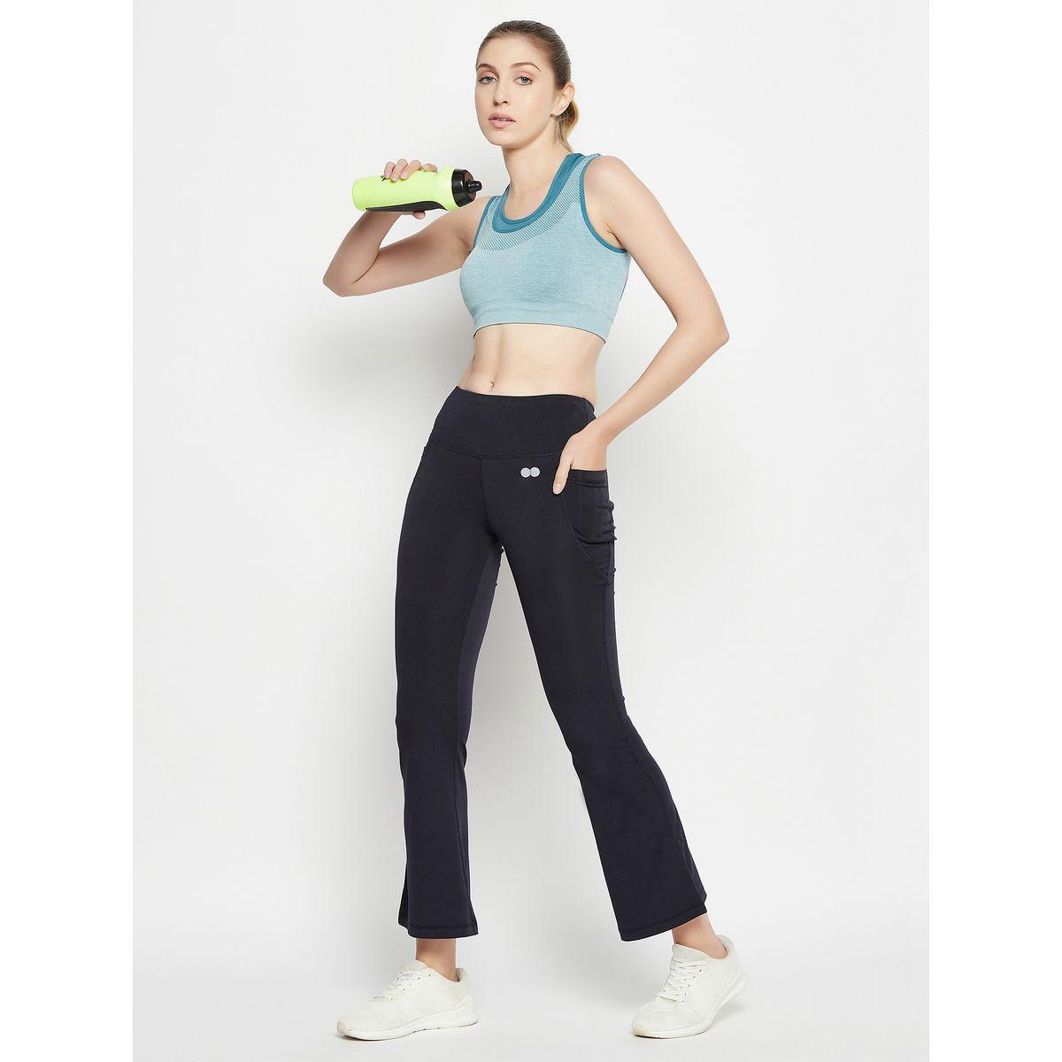 بنطال بوجا بقصة مريحة وخصر عالي كلوفيا × ستايلي-women-clothing-sportswearandactivewear-bottoms-image-1