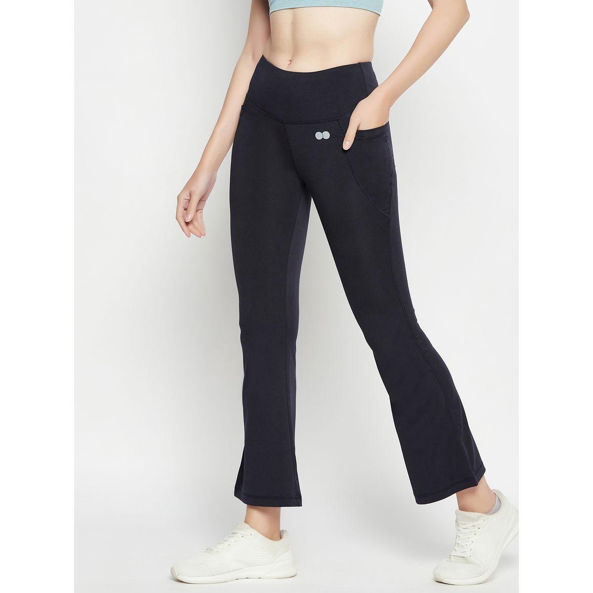 Clovia X Styli  Comfort Fit High Rise Flared Yoga Pants-women-clothing-sportswearandactivewear-bottoms-image-3