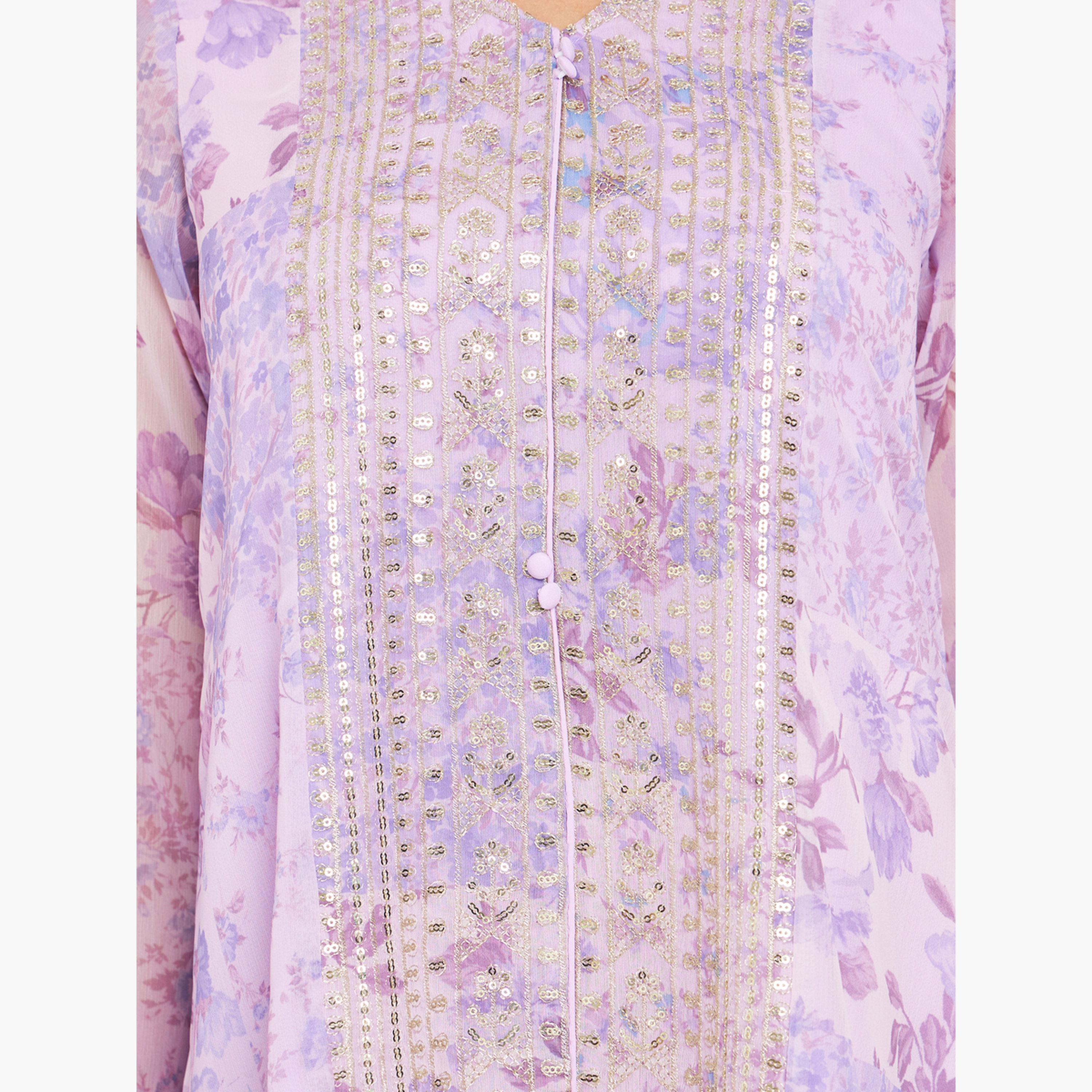 جلابية مزينة بطبعة زهور-women-arabicclothing-jalabiyas-image-4