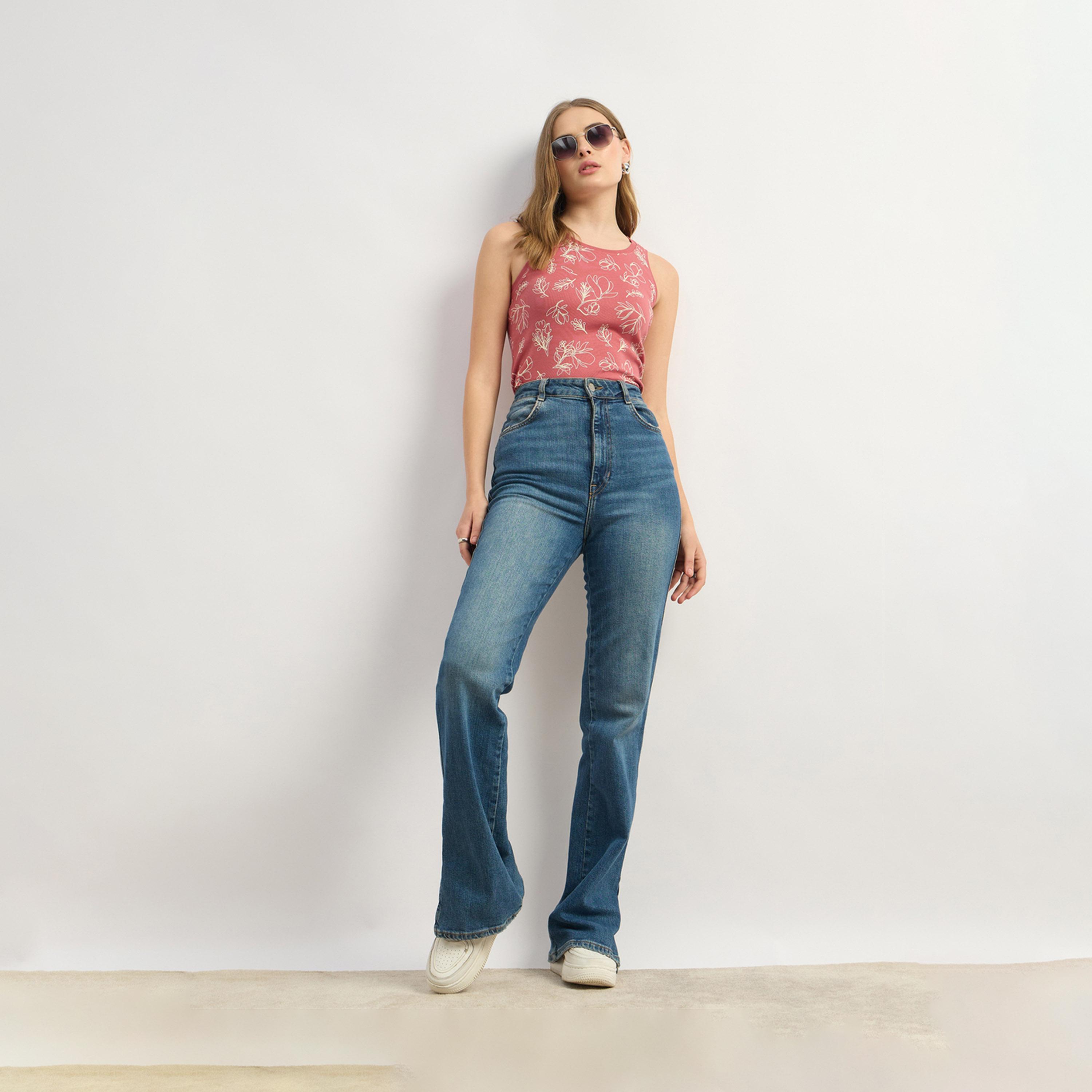 Styli All-Over Floral Print Round Neck Sleeveless Top-women-clothing-tshirts-image-6