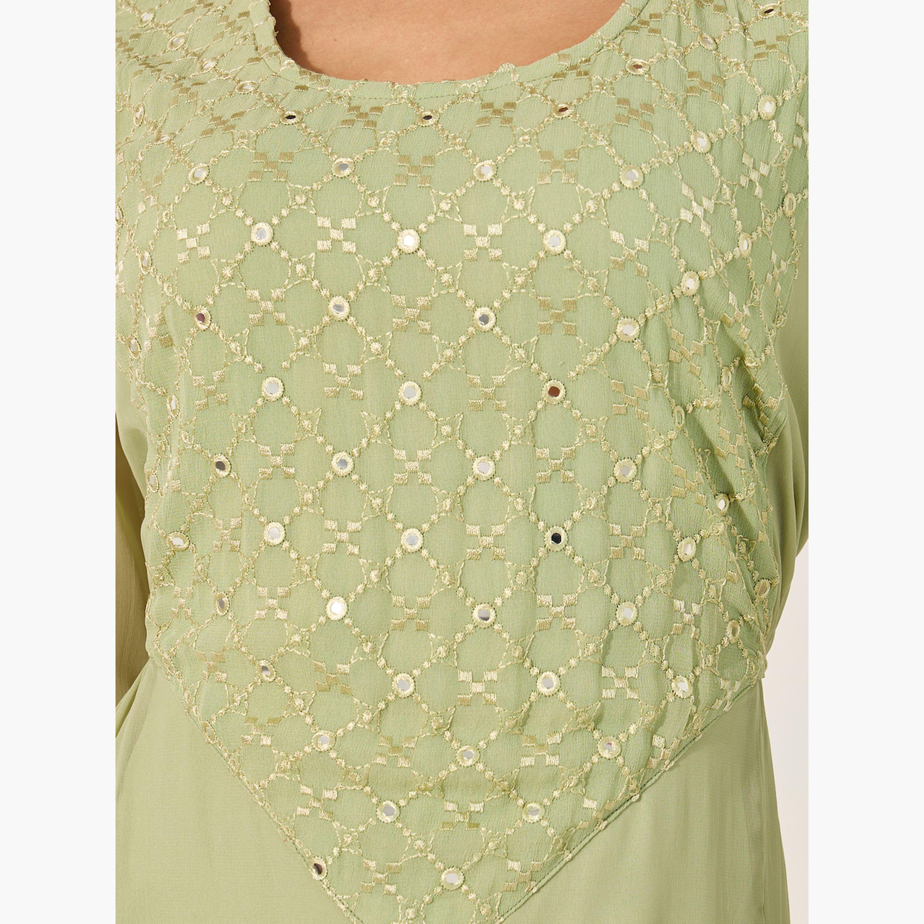 أميرة x ستايلي جلابية منمقة بياقة مربعة وحافة واسعة-women-arabicclothing-jalabiyas-image-4
