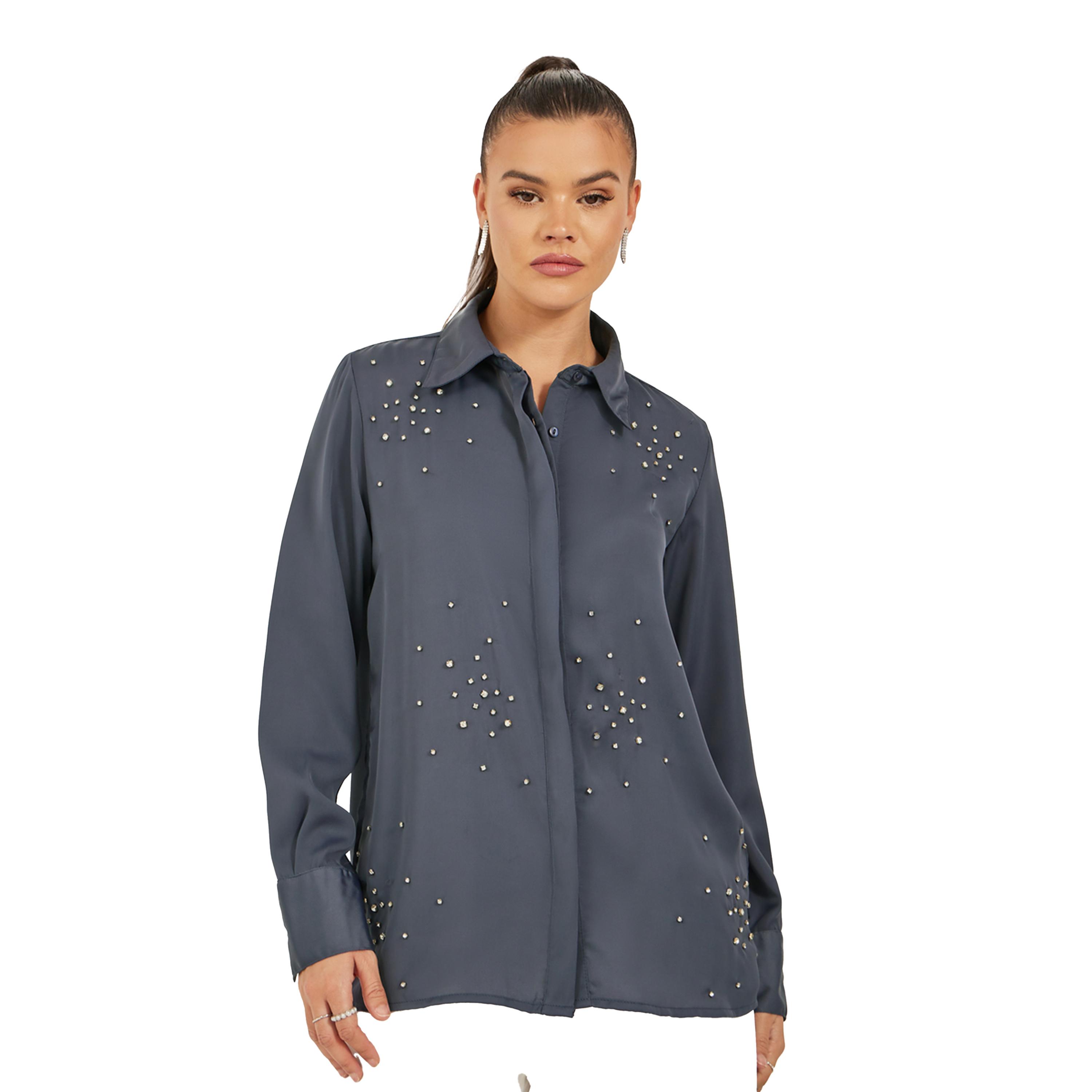 Styli Embellished Spread Collar Regular Fit Shirt-women-clothing-shirtsandblouses-shirts-image-4