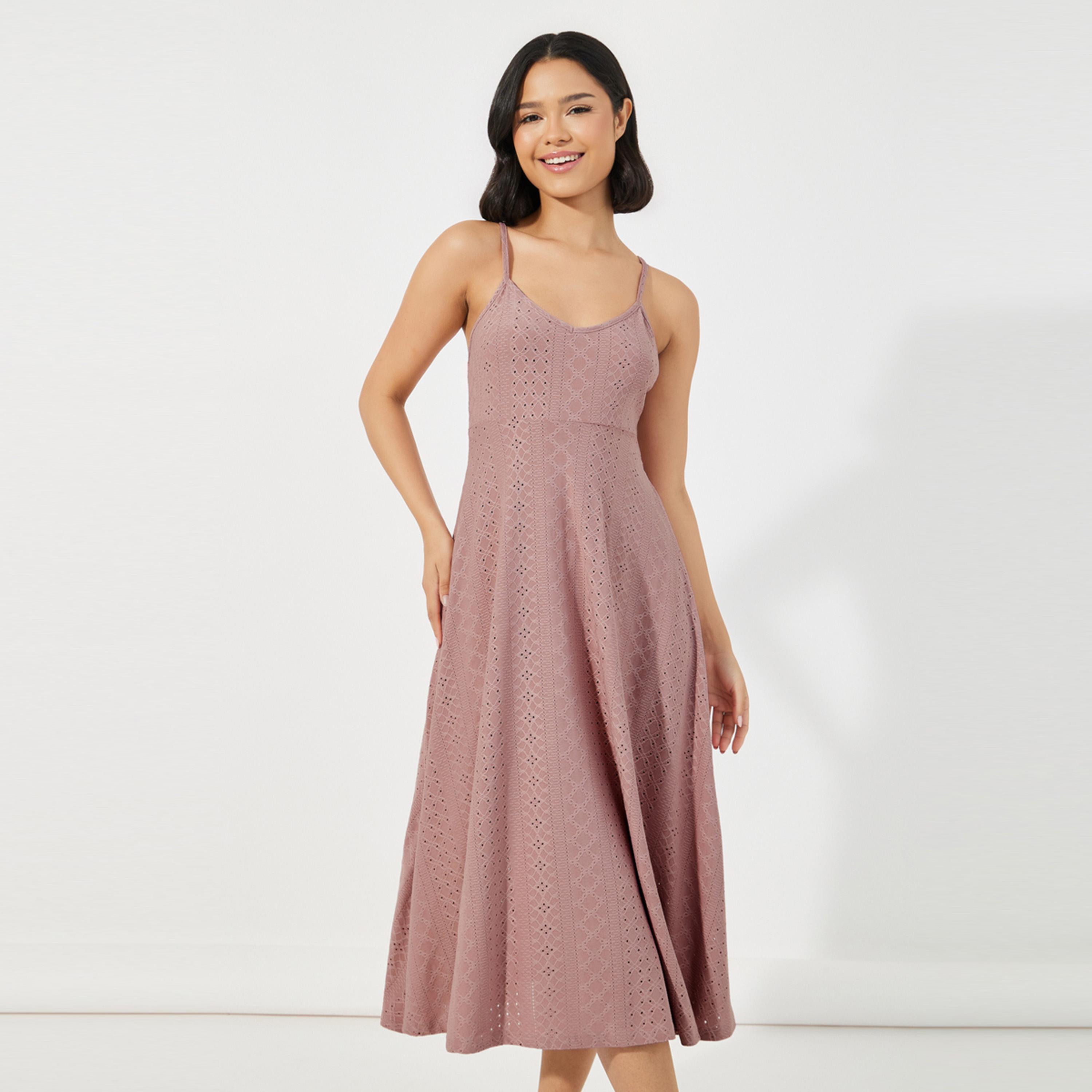 Styli Unwind Jersey Schiffli Slip Dress-women-clothing-nightwear-nighties-image-2