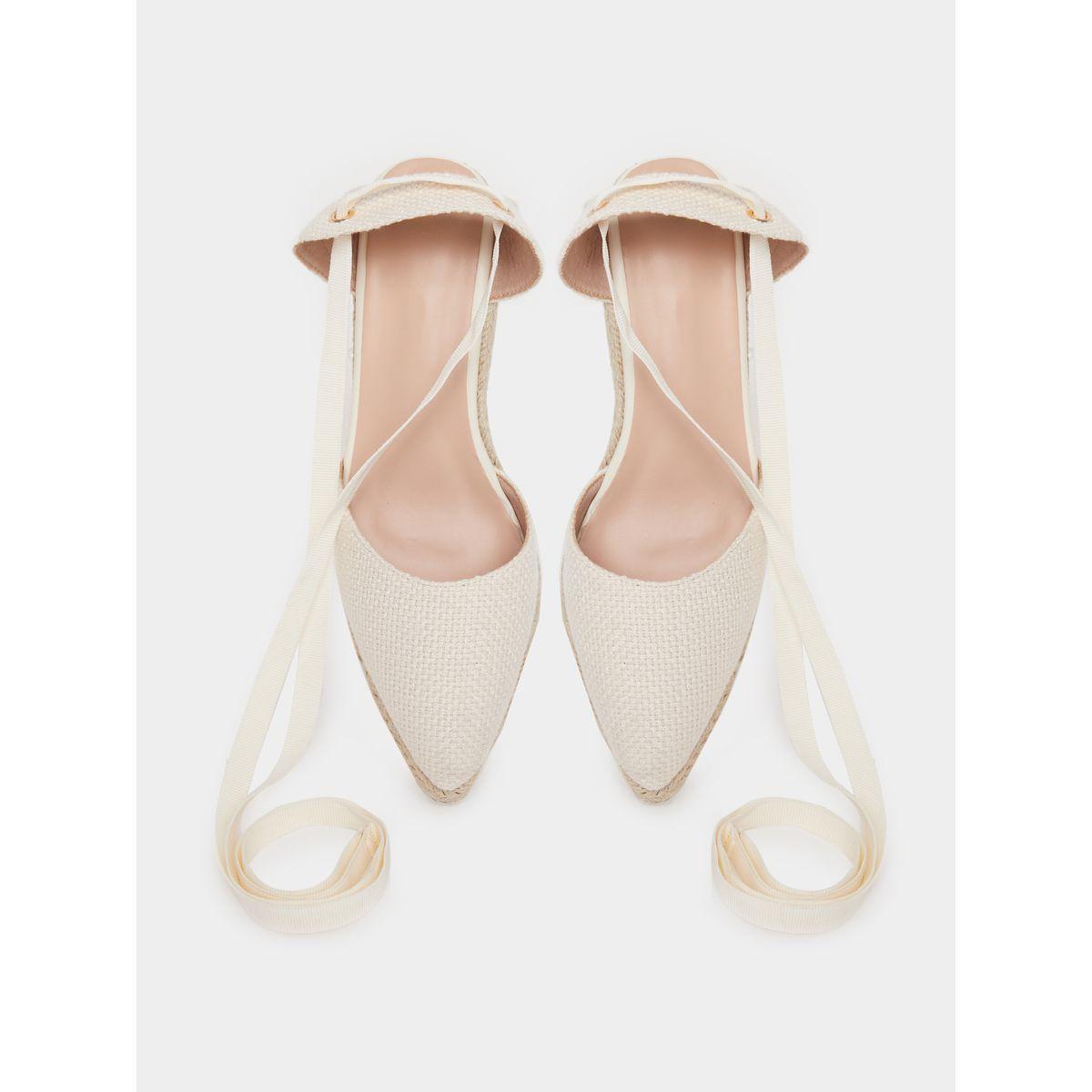 Styli Textured Lace Tie-Up String Wedge Sandals-women-shoes-loafersandmoccasins-image-5