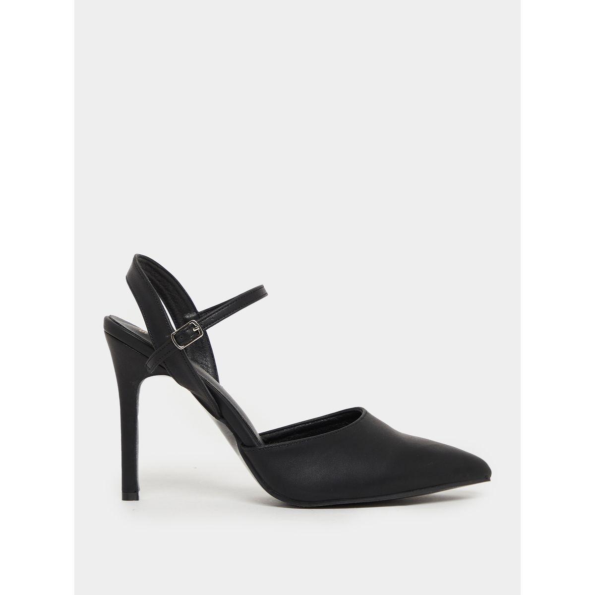 ستايلي - حذاء بكعب بمقدمة مدببة وحزام خلفي-women-shoes-loafersandmoccasins-image-2