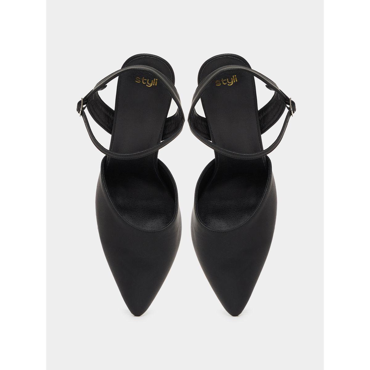 ستايلي - حذاء بكعب بمقدمة مدببة وحزام خلفي-women-shoes-loafersandmoccasins-image-6