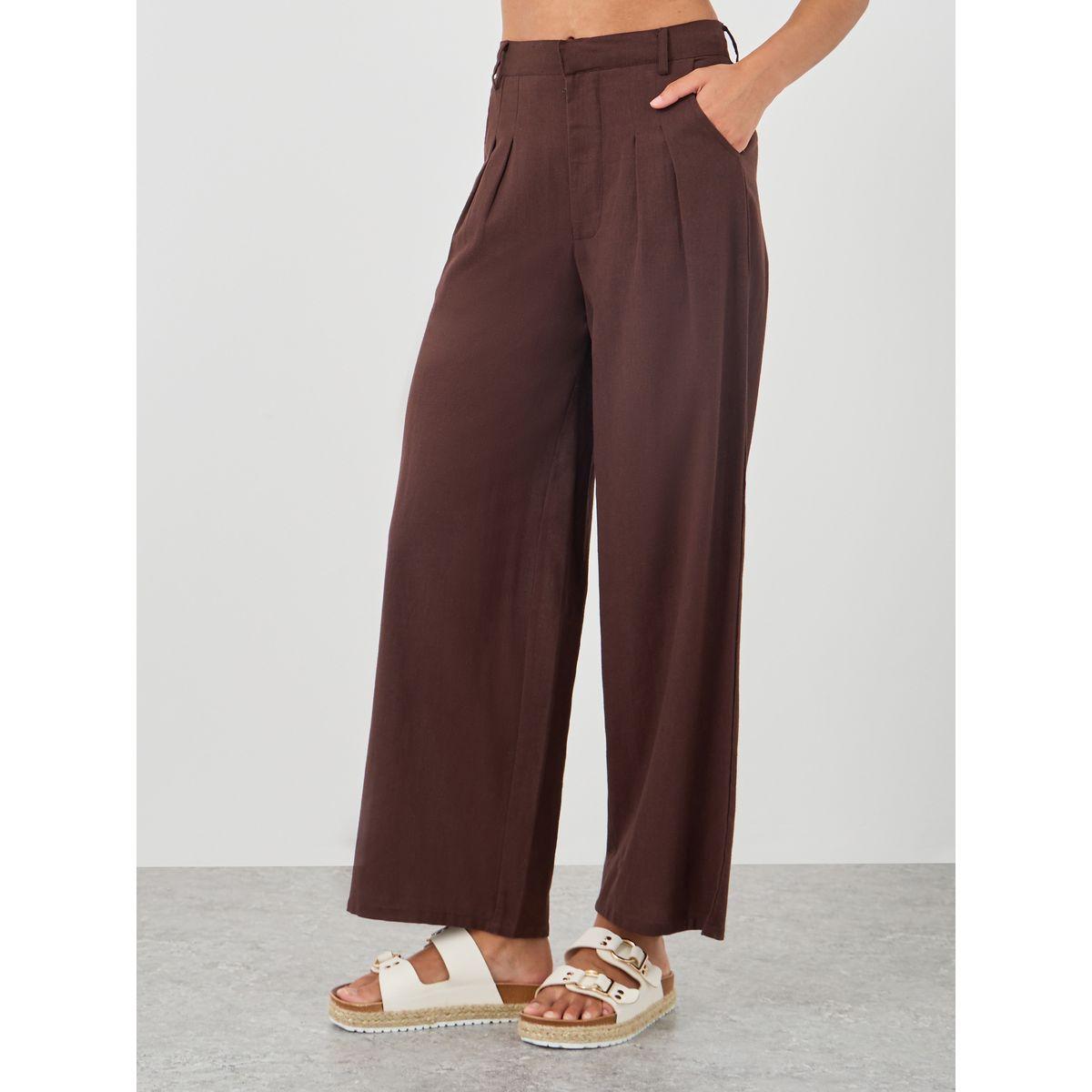 Styli Solid Cap Sleeve Shirt and Wide Leg Pants Co-Ords-women-clothing-coordsets-image-4