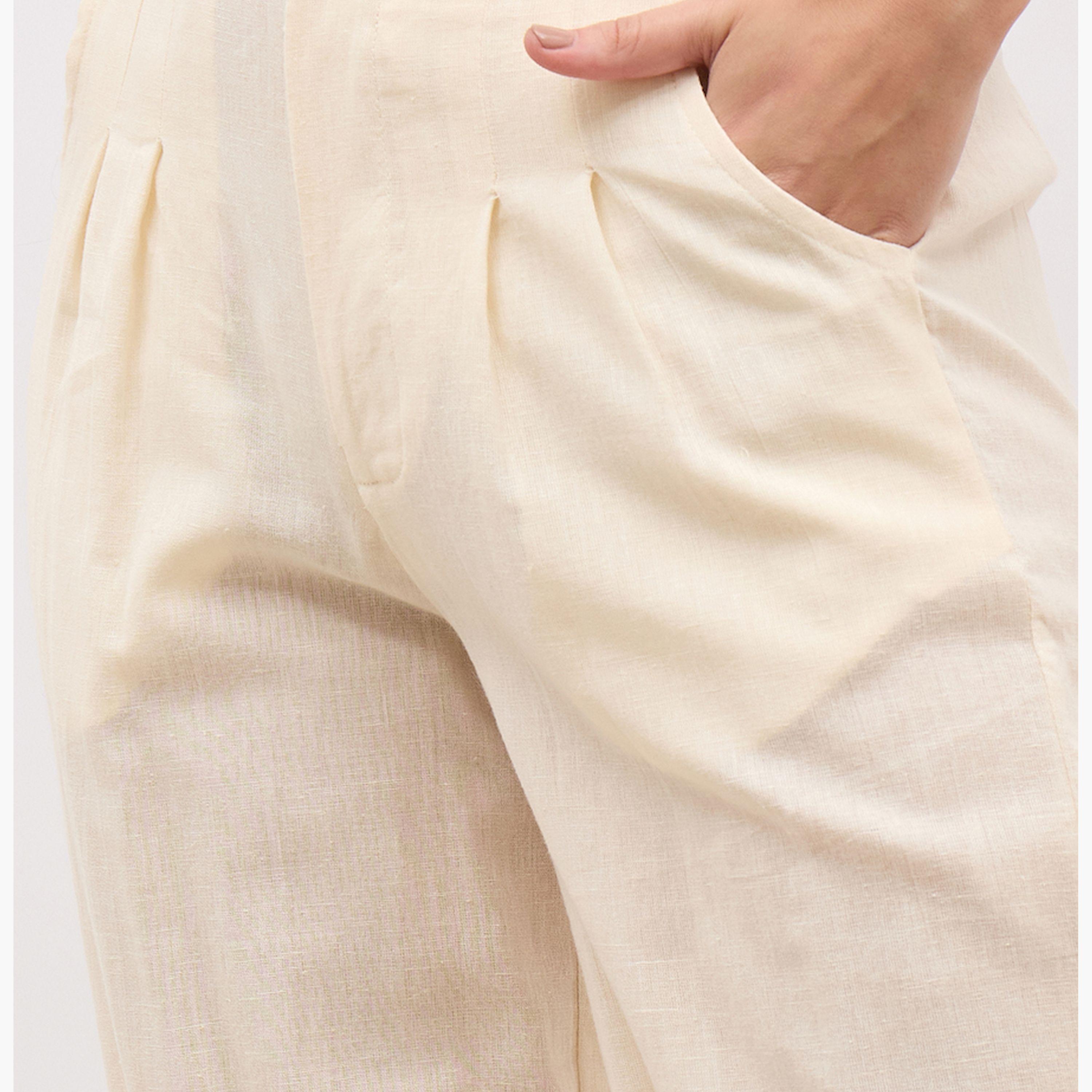 ستايلي - قميص بأكمام قصيرة وبنطال واسع الساق-women-clothing-coordsets-image-4