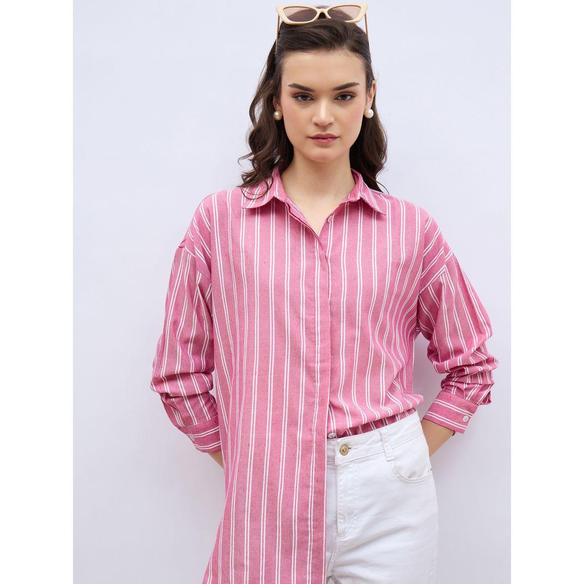 Styli Oversized Striped Spread Collar Shirt-women-clothing-shirtsandblouses-shirts-image-6