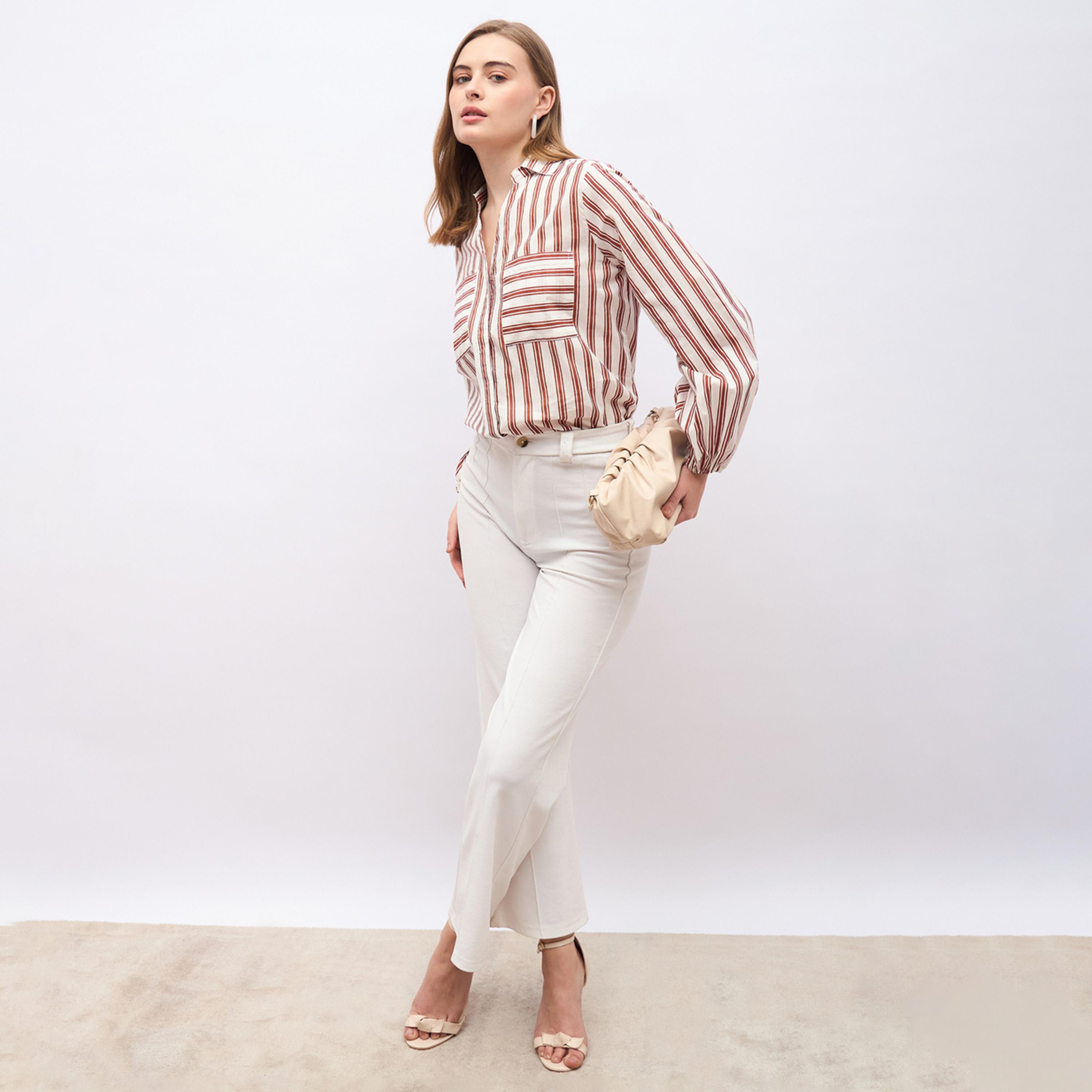 Styli Striped Spread Collar Regular Fit Shirt-women-clothing-shirtsandblouses-shirts-image-1