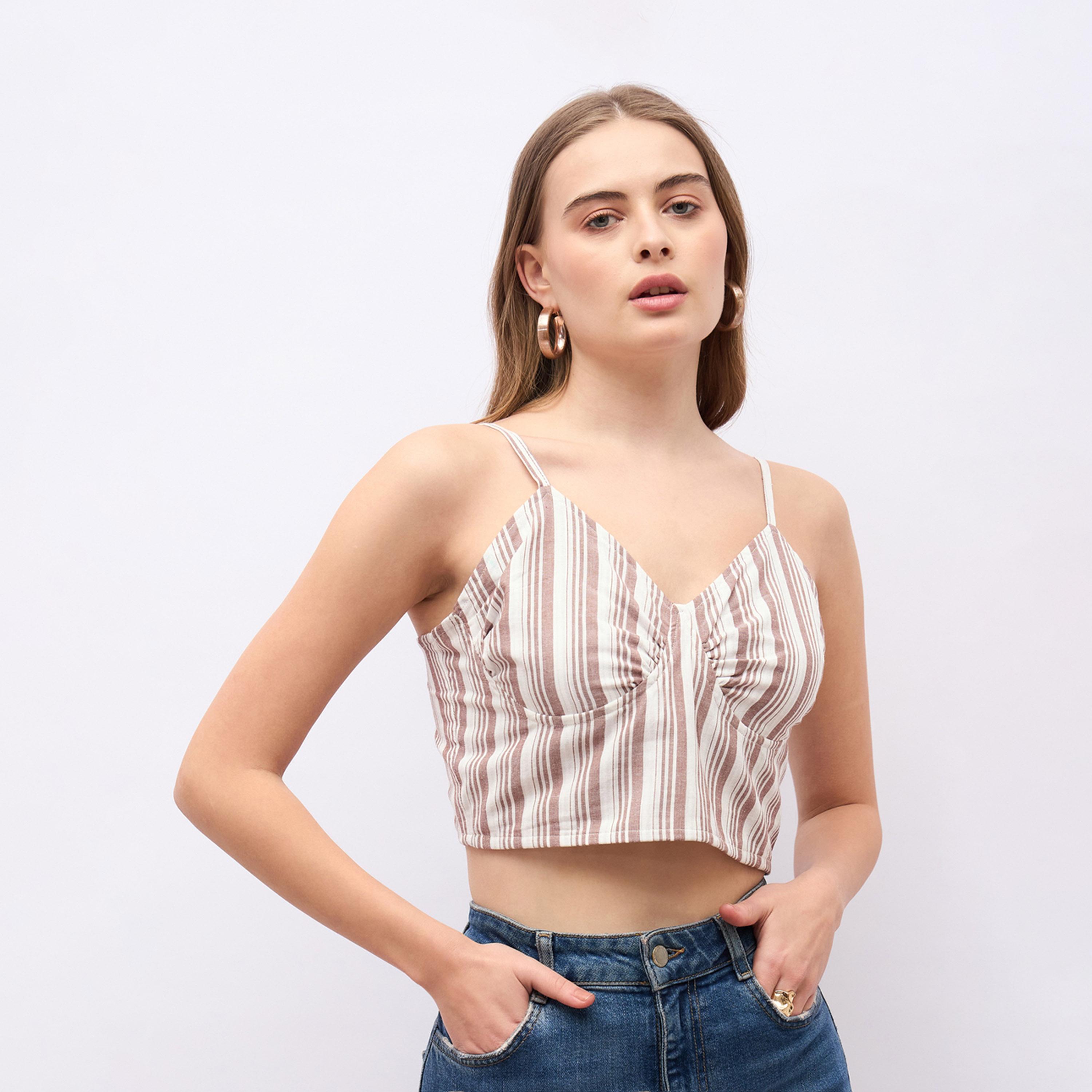 Styli Striped Spread Collar Regular Fit Shirt-women-clothing-shirtsandblouses-shirts-image-7