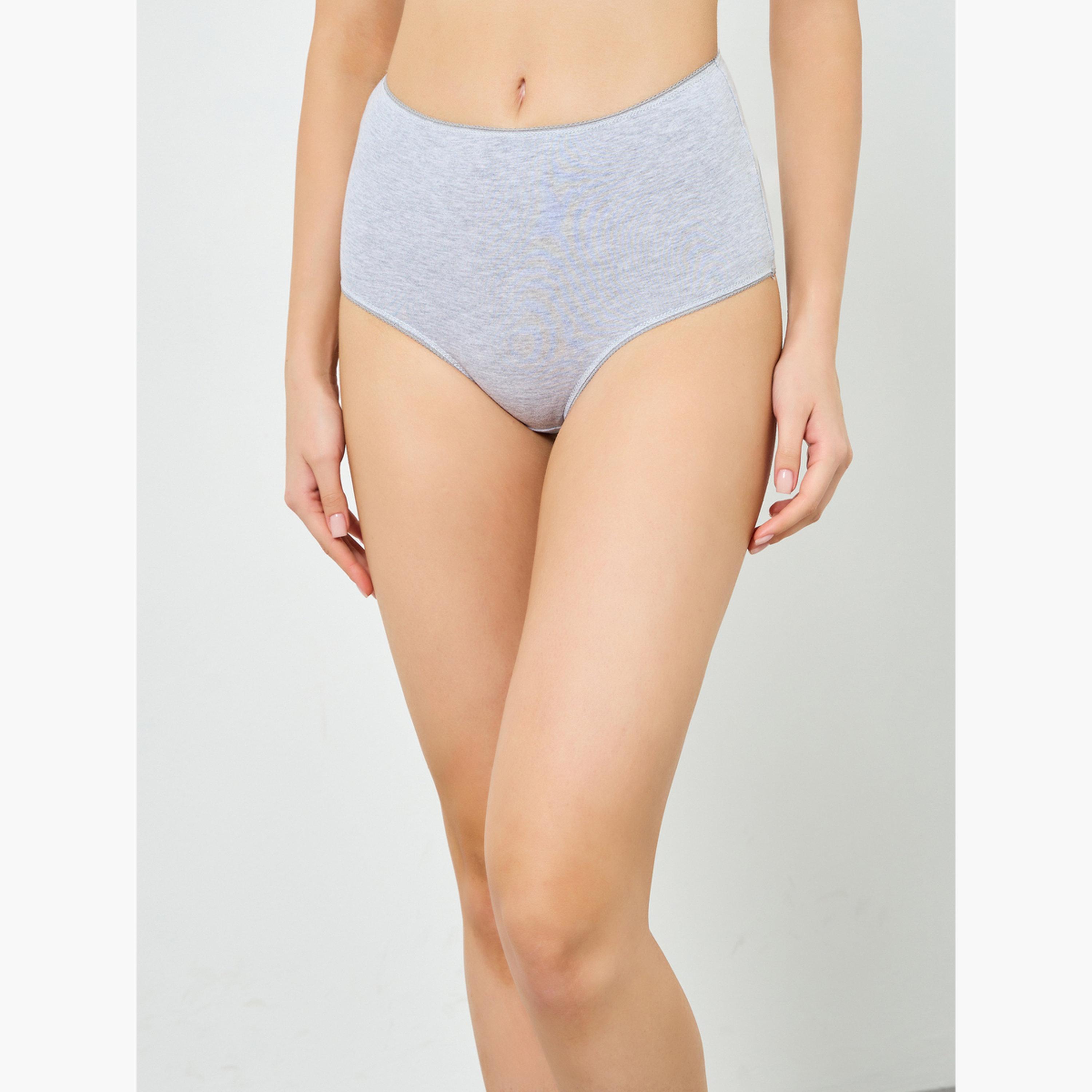 طقم سراويل داخلية قطن كاملة من 5 قطع للنساء-women-clothing-lingerie-panties-image-5