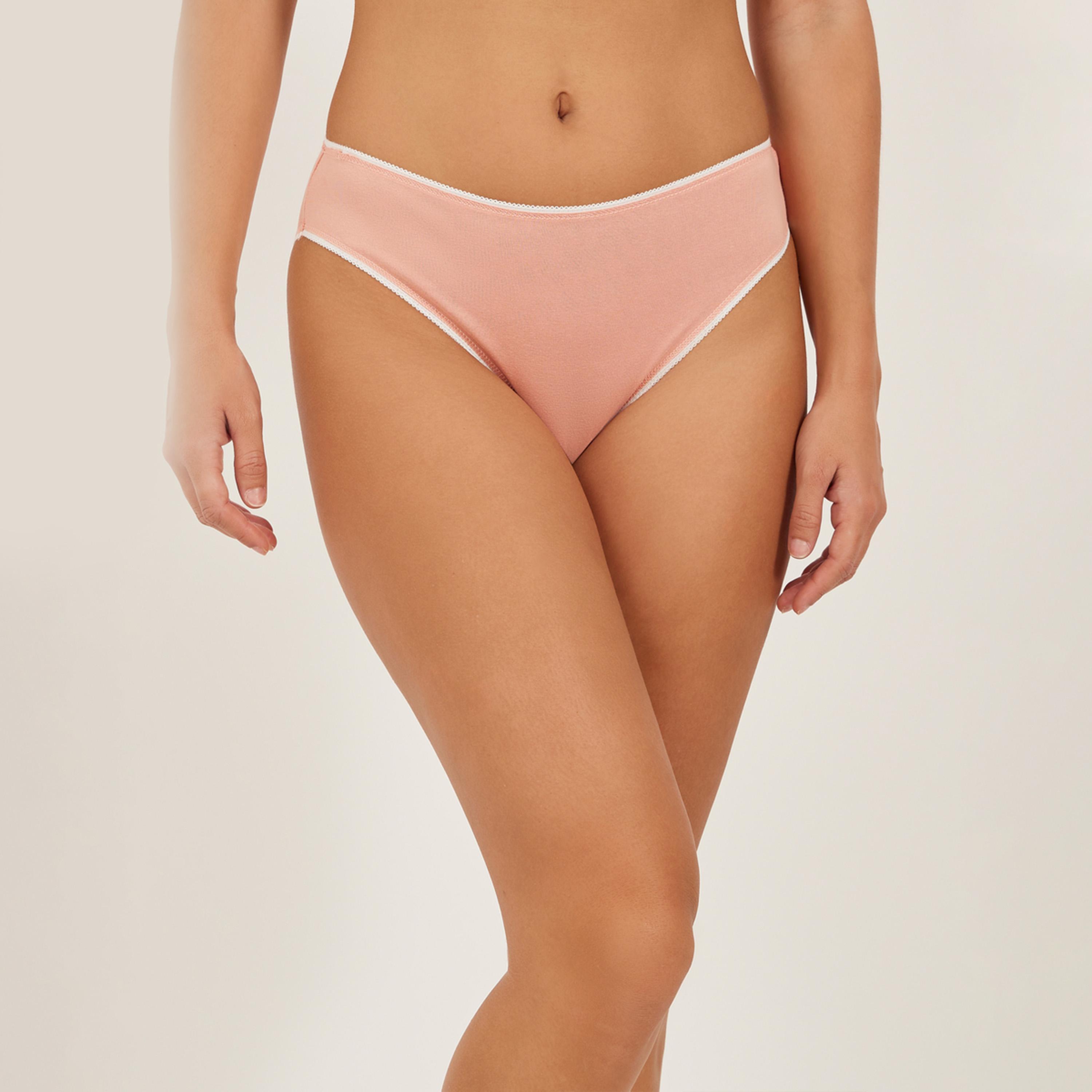 ستايلي - مجموعة من 5 قطع - سراويل داخلية متنوعة بفتحة ساق عالية-women-clothing-lingerie-panties-image-3
